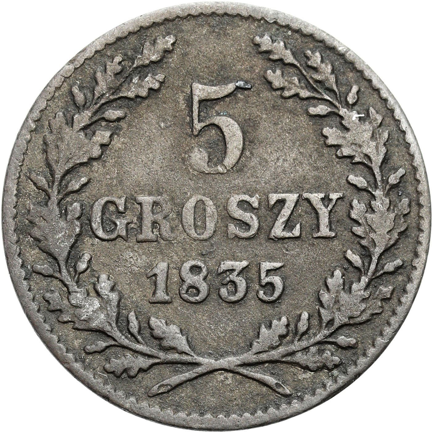 Wolne Miasto Kraków. 5 groszy 1835, Wiedeń