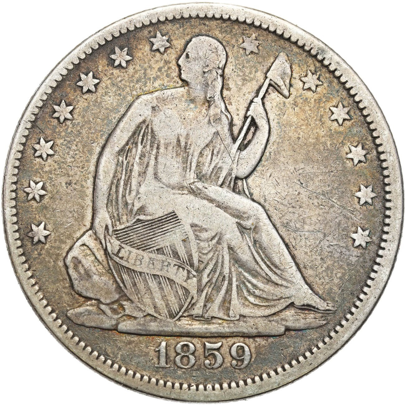USA. 1/2 dolara (50 centów) 1859, Filadelfia