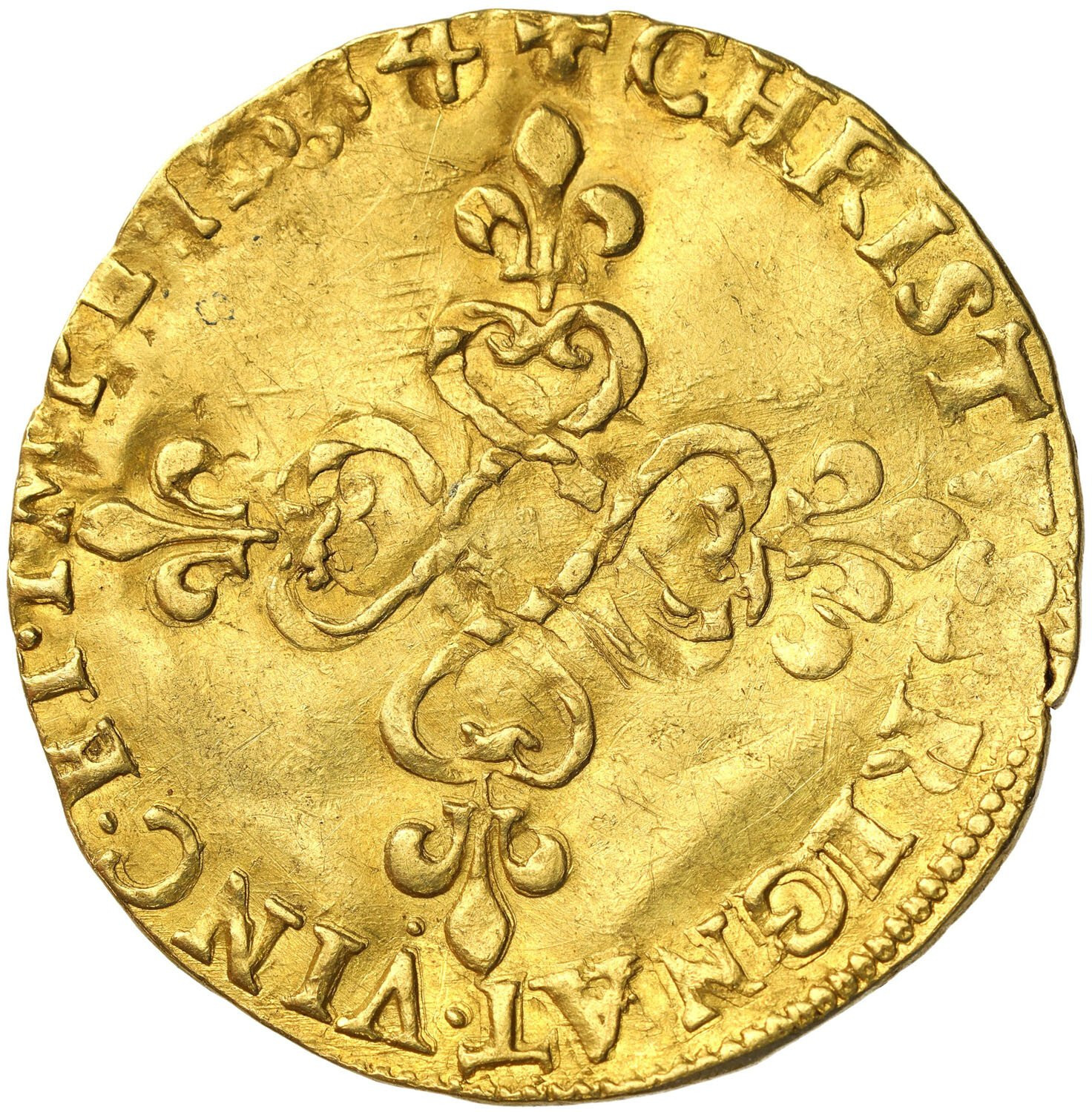 Polska/Francja. Henryk III Walezy (1674-1589), Ecu d’or 1584, B, Rouen