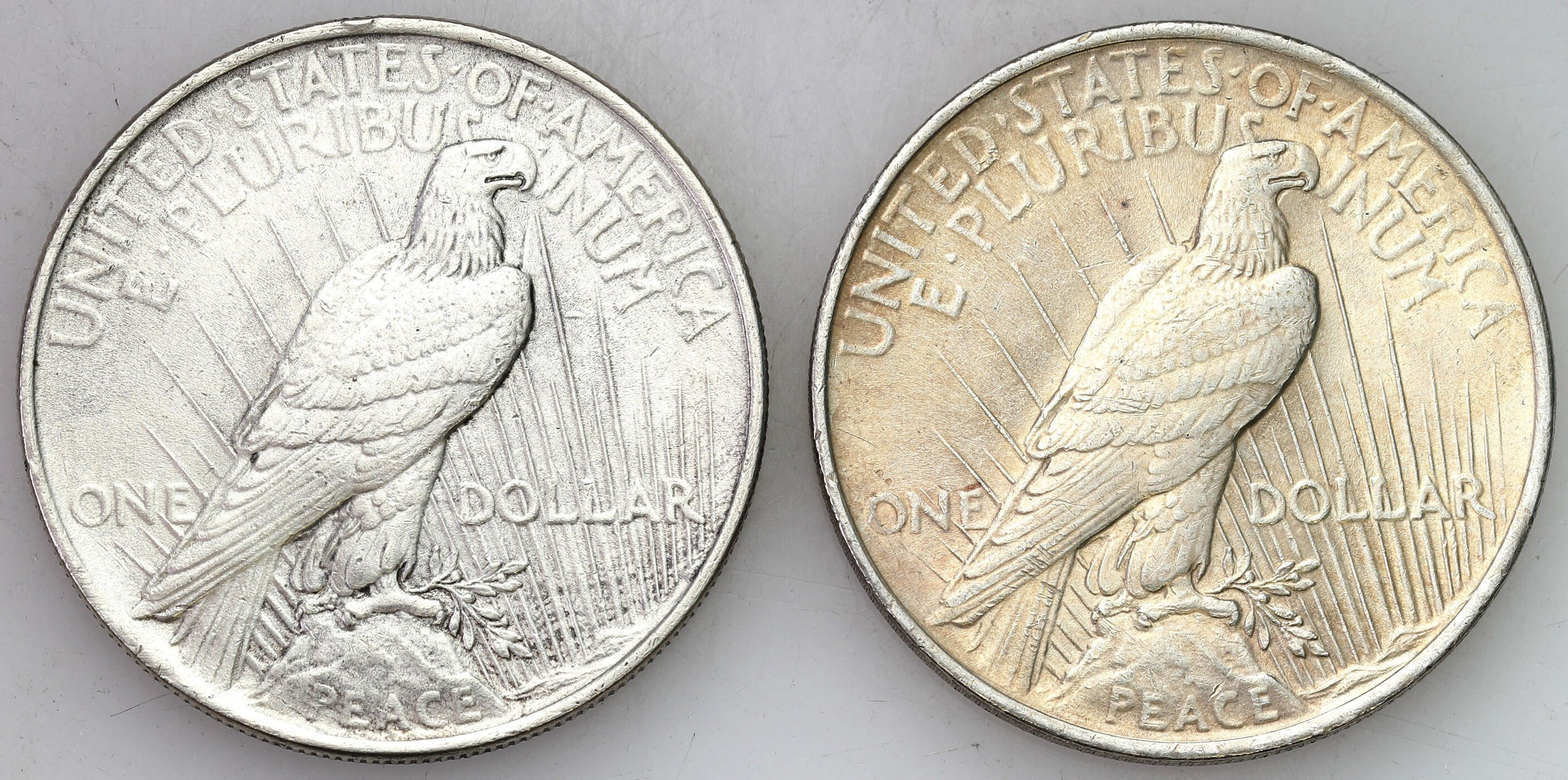 USA. Liberty 1 dolar 1924 i 1928, Filadelfia, zestaw 2 sztuk