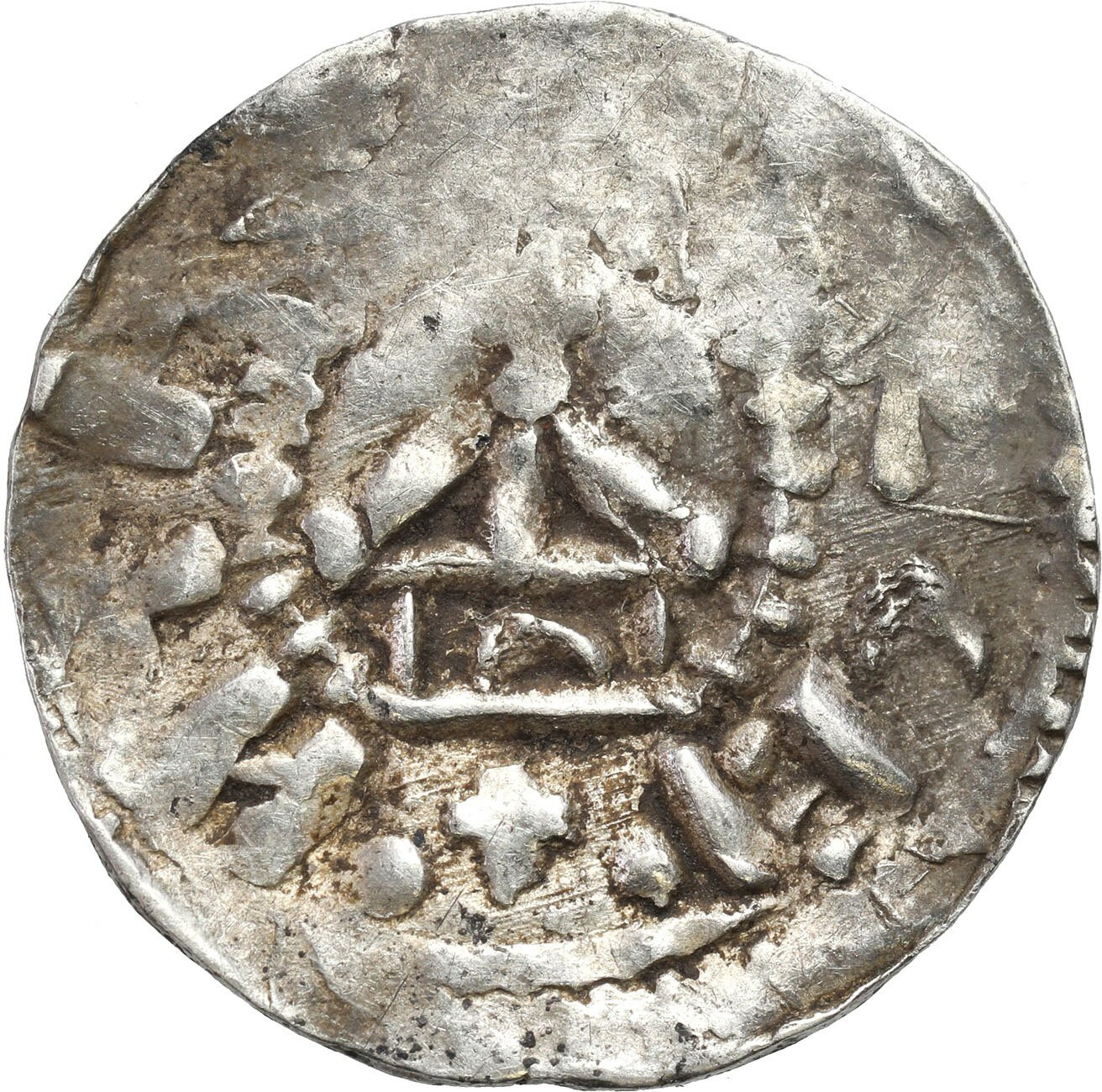 Niemcy, Szwabia – Strasburg. Otto III (983–1002). Denar 983-1002