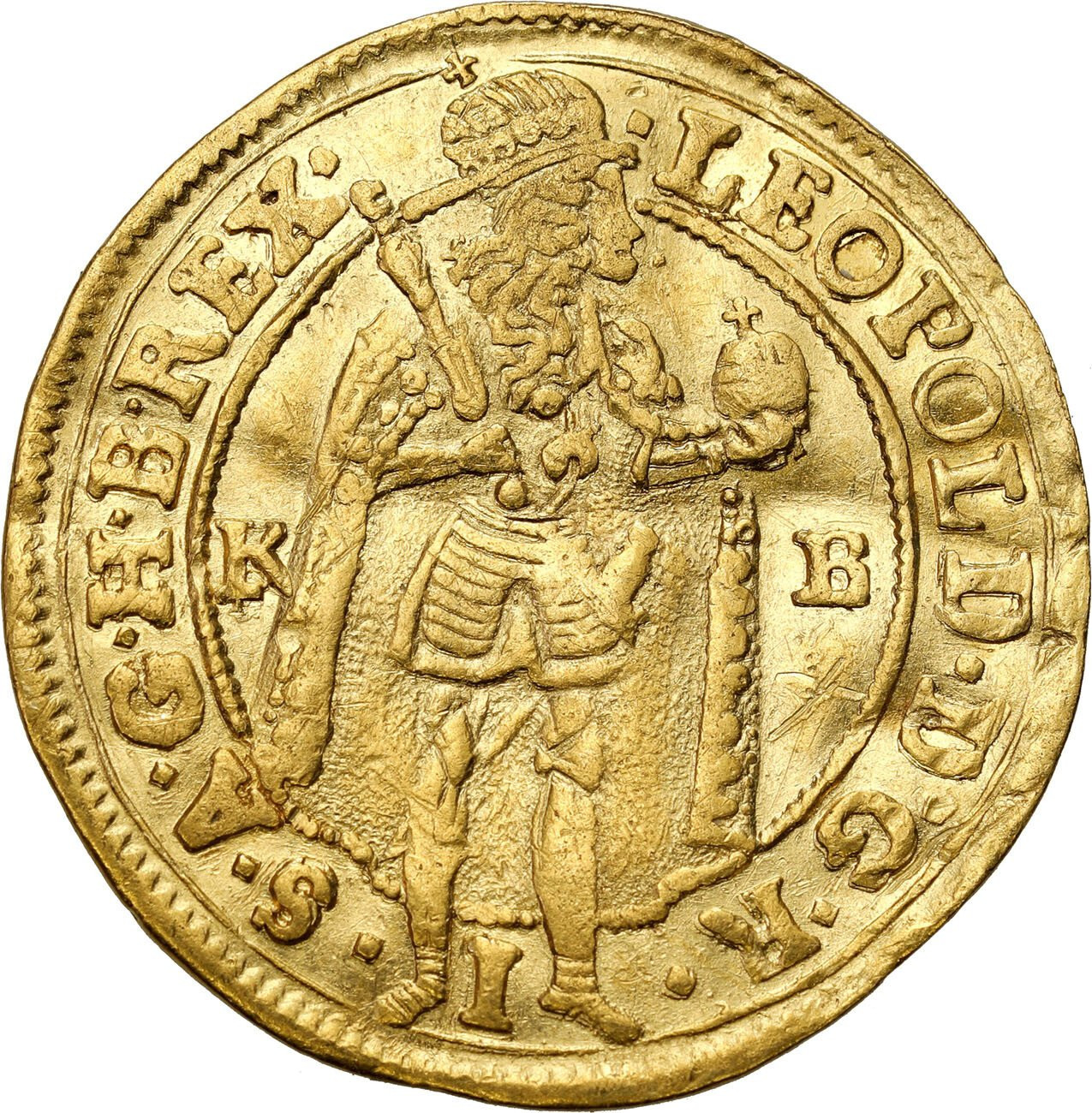 Węgry. Leopold I (1657-1705). Dukat 1699, Kremnica