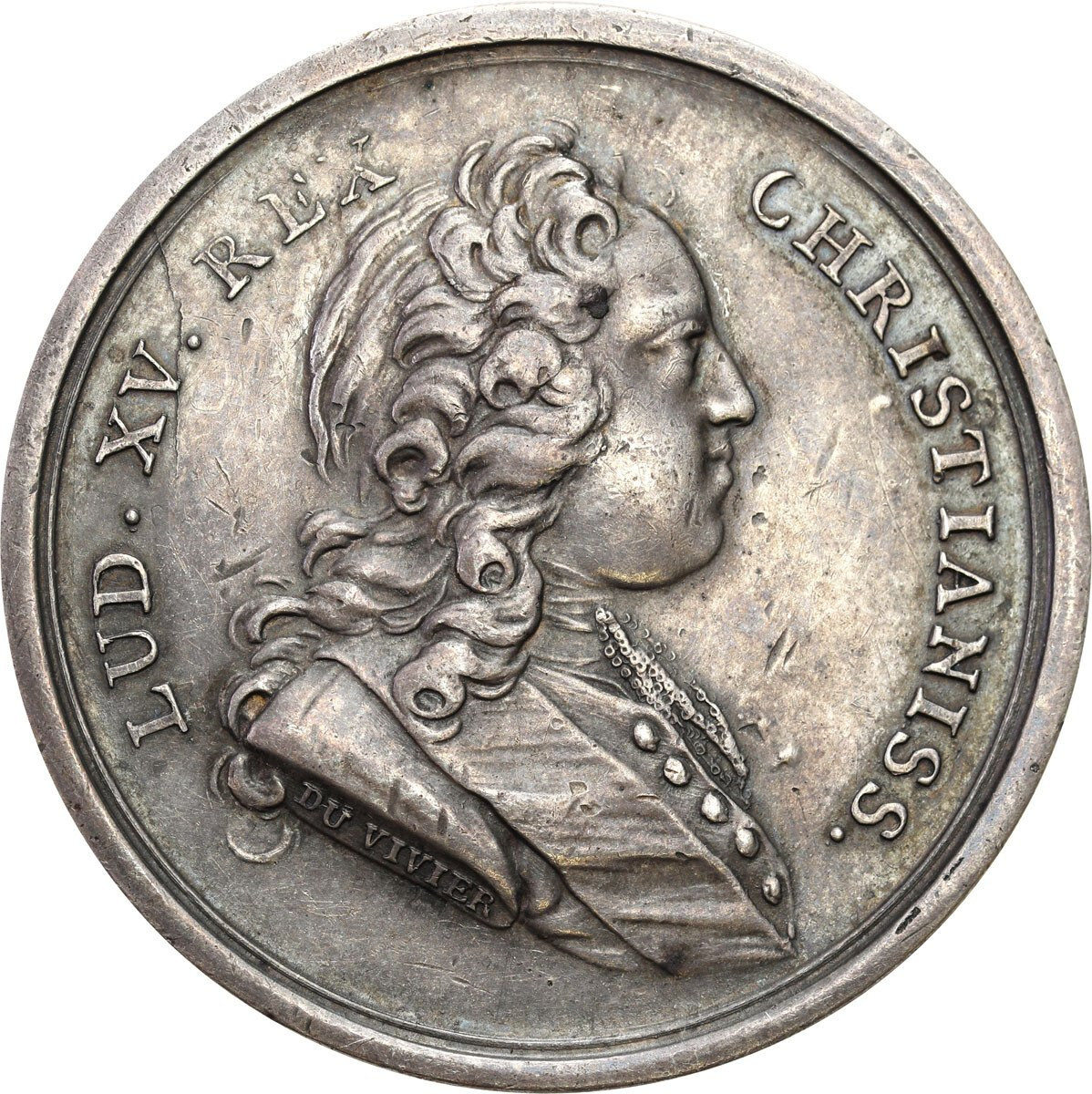 Polska / Francja. Medal - zaślubiny króla Ludwika XV z Marią Leszczyńską - SREBRO