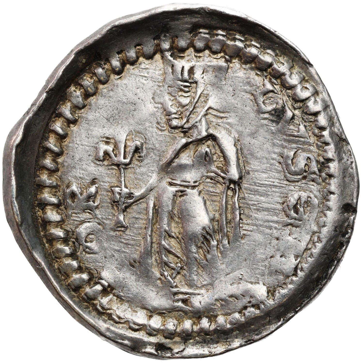 Luksemburg. Ermesinde (1196-1247). Denar bez daty – ŁADNY