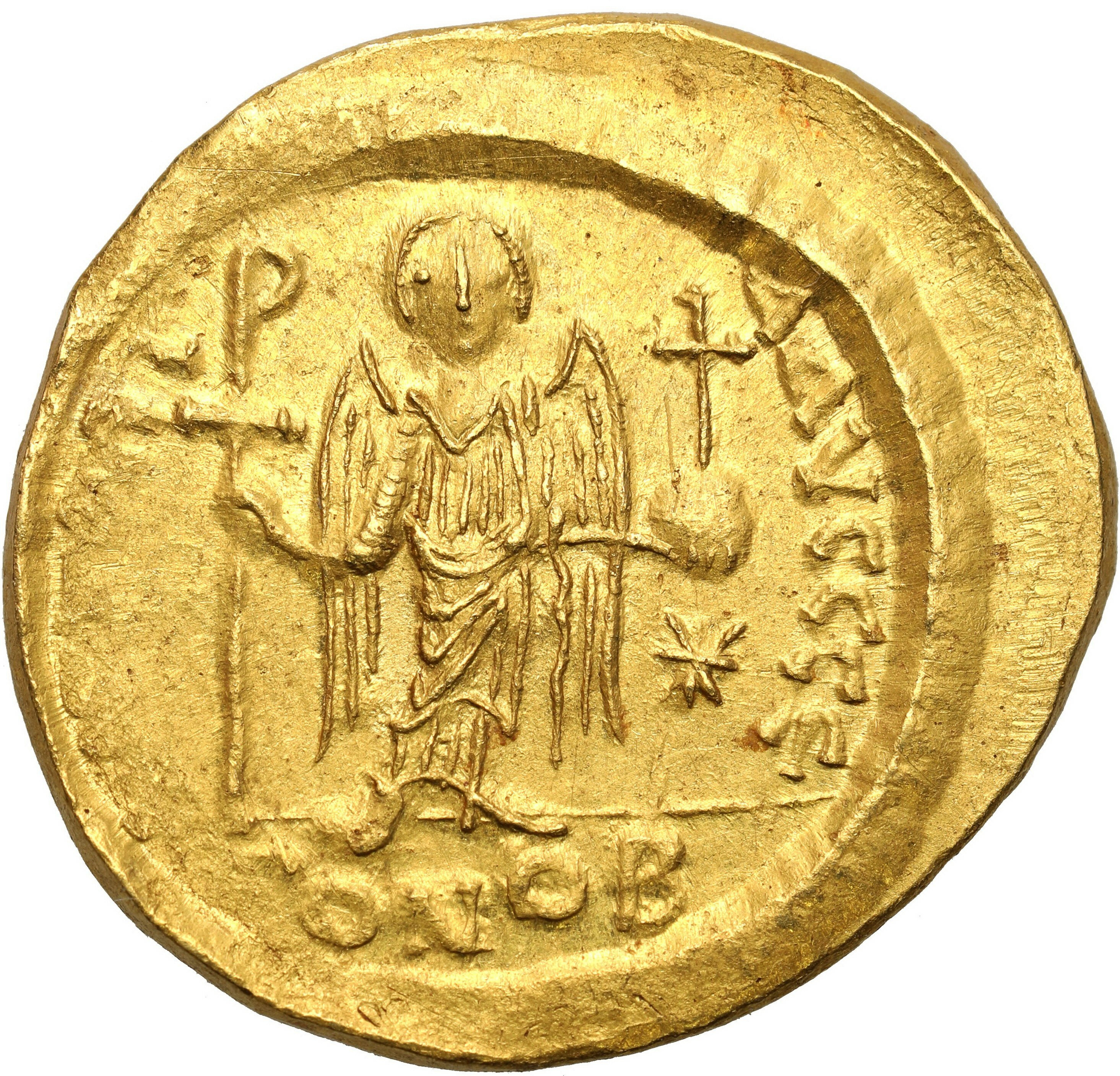 Bizancjum. Justynian I (527-565). Solidus, Konstantynopol