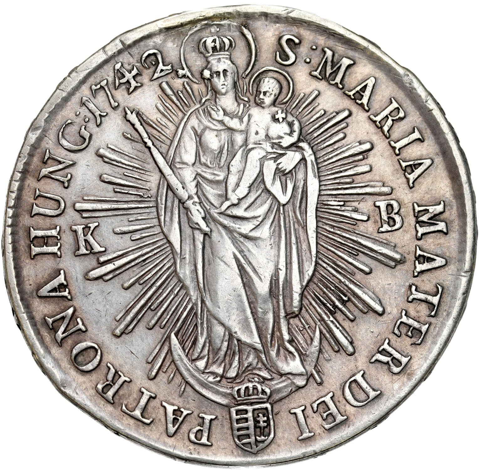 Węgry.  Maria Teresa (1740–1780), Talar 1742, Kremnica