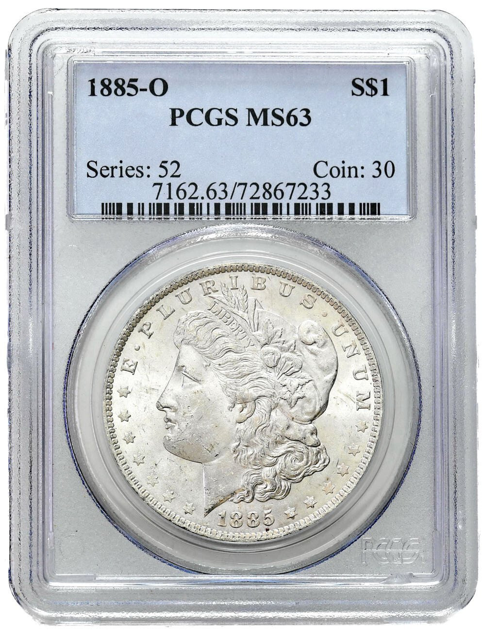 USA. 1 Dolar 1885 O, Nowy Orlean PCGS MS63 - PIĘKNY