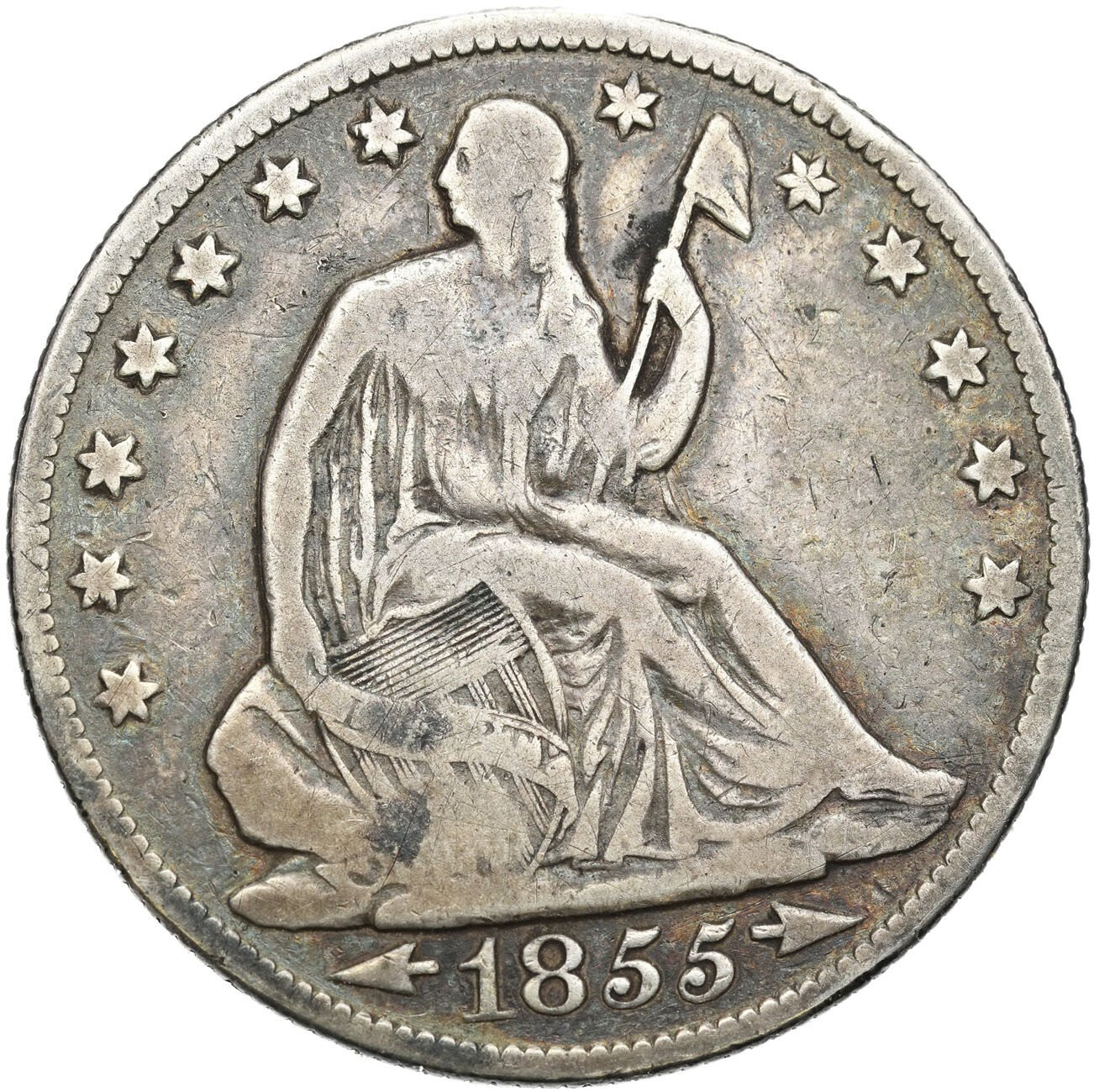 USA. 1/2 dolara (50 centów) 1855 O, Nowy Orlen