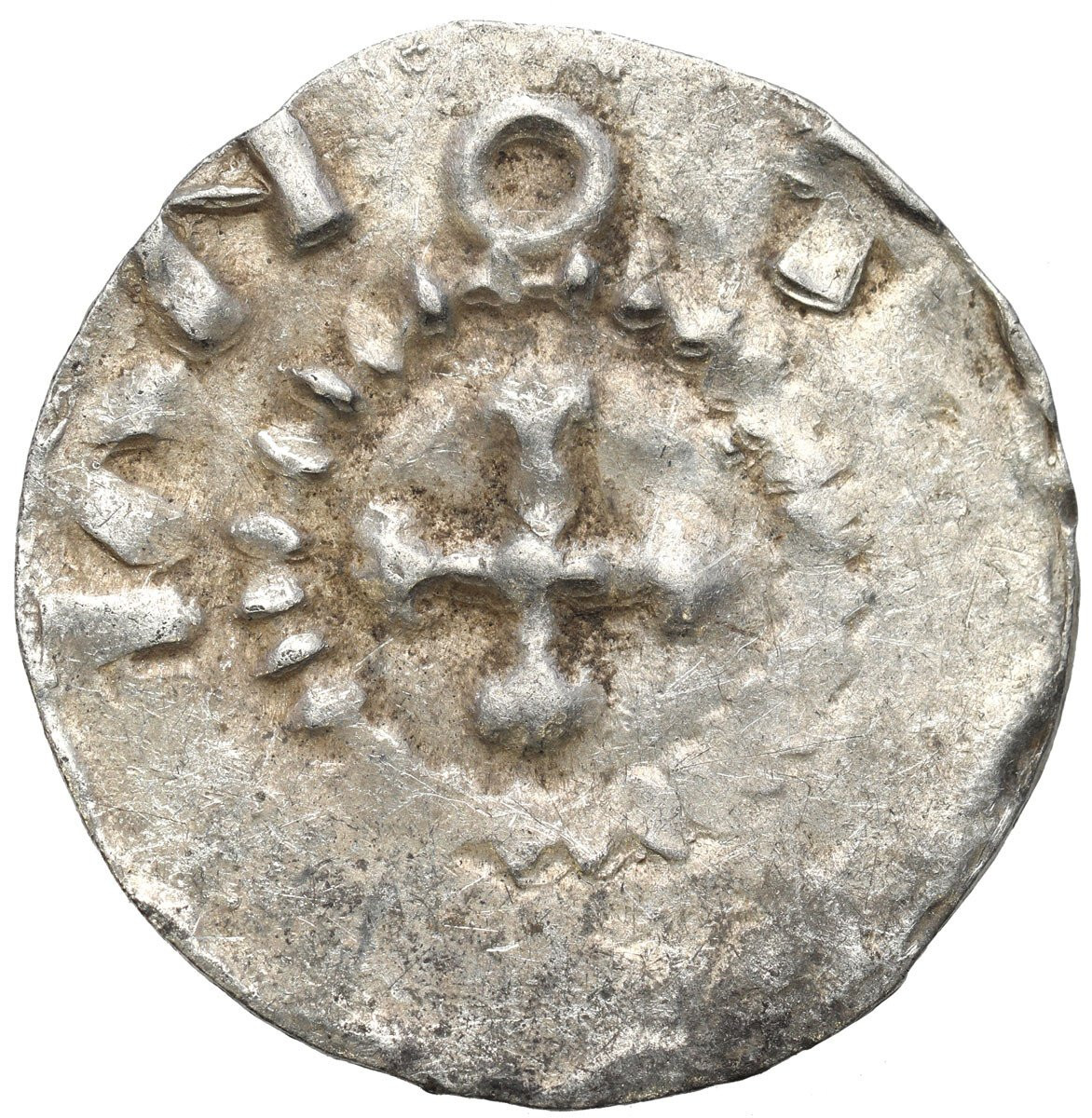 Niemcy, Szwabia – Strasburg. Otto III (983–1002). Denar 983-1002 