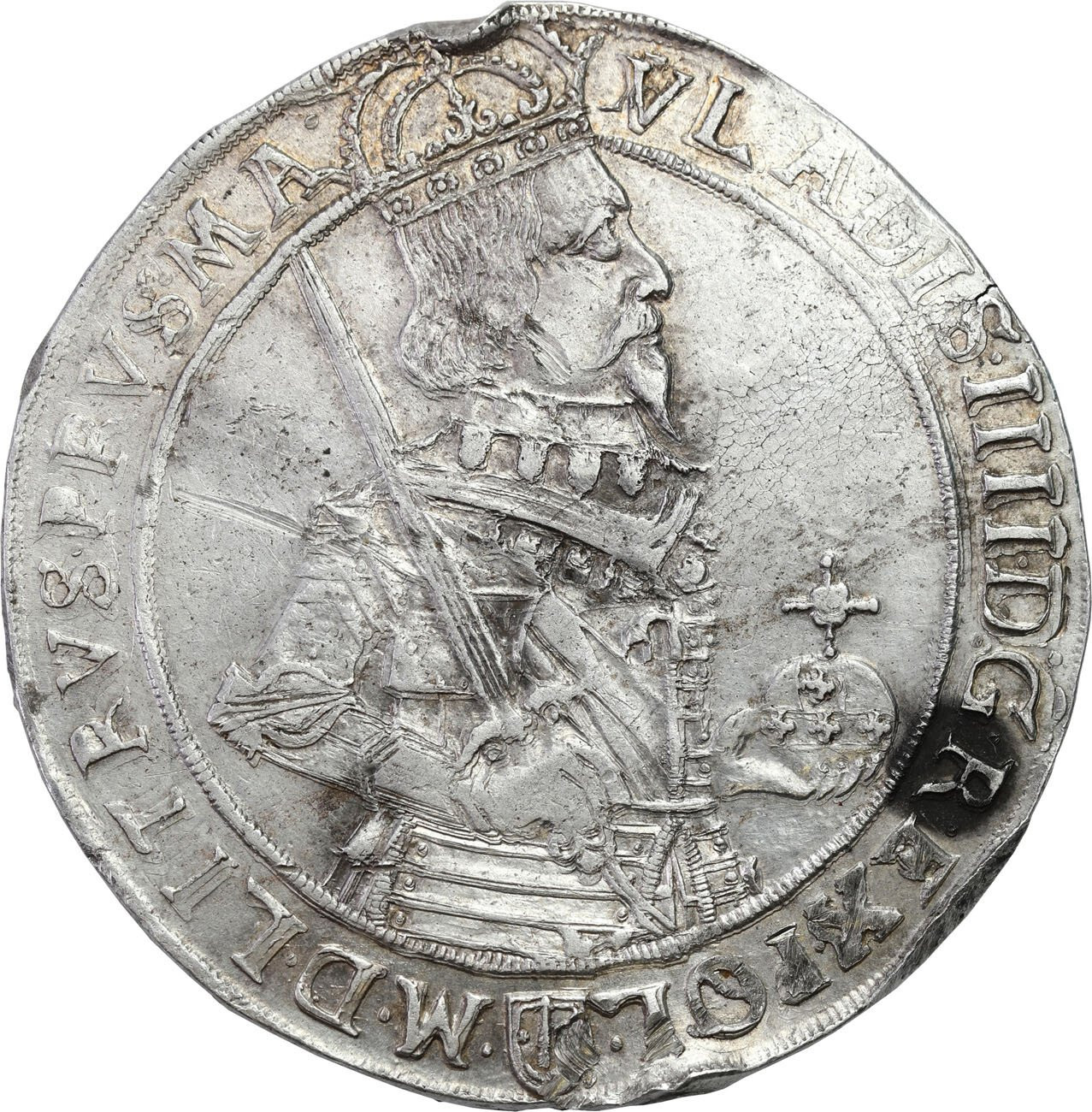 RZADKOŚĆ R7 Władysław IV Waza. Talar 1633 Bydgoszcz – RZADKOŚĆ R7