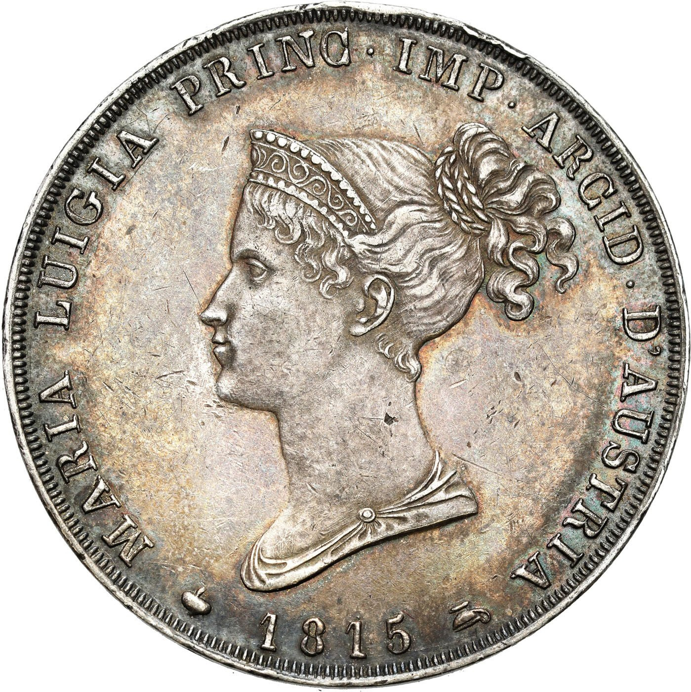 Włochy. Parma. Maria Louisa (1815-1847). 5 lirów 1815, Mediolan