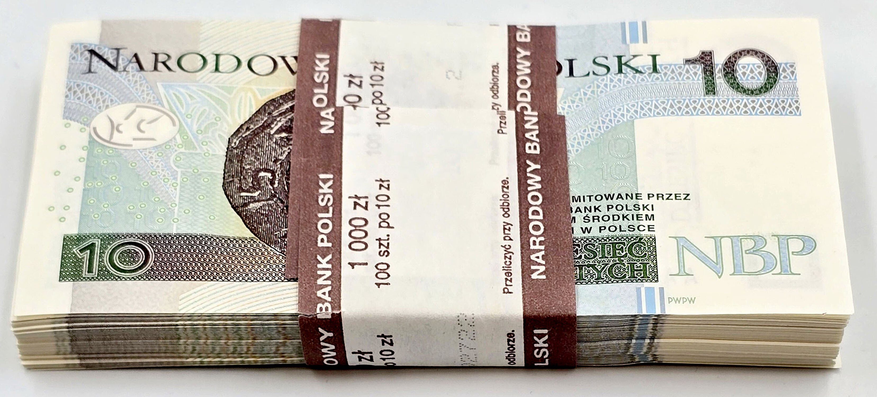Paczka bankowa 10 złotych 2012 seria AA