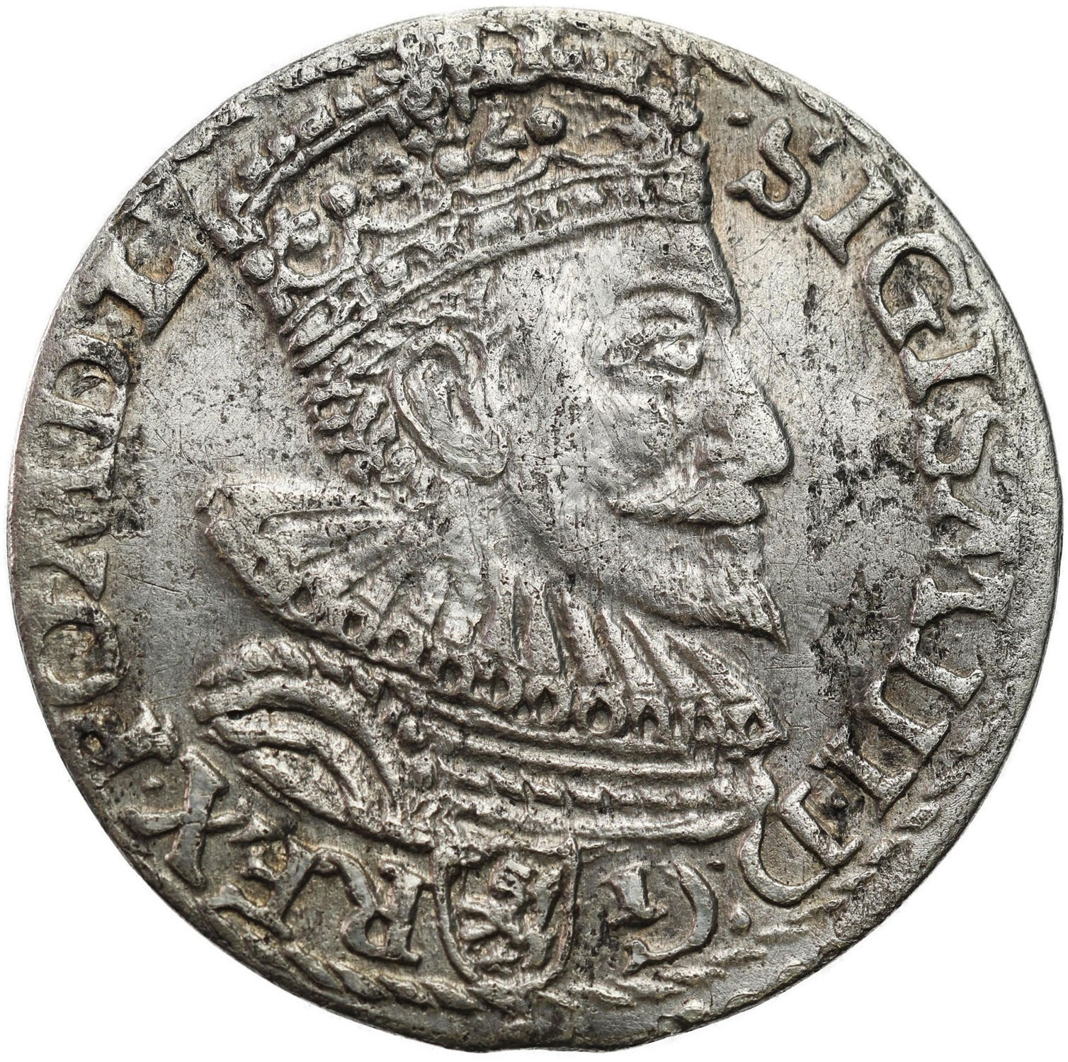 Zygmunt III Waza. Trojak (3 grosze) 1594, Malbork – RZADKOŚĆ R3