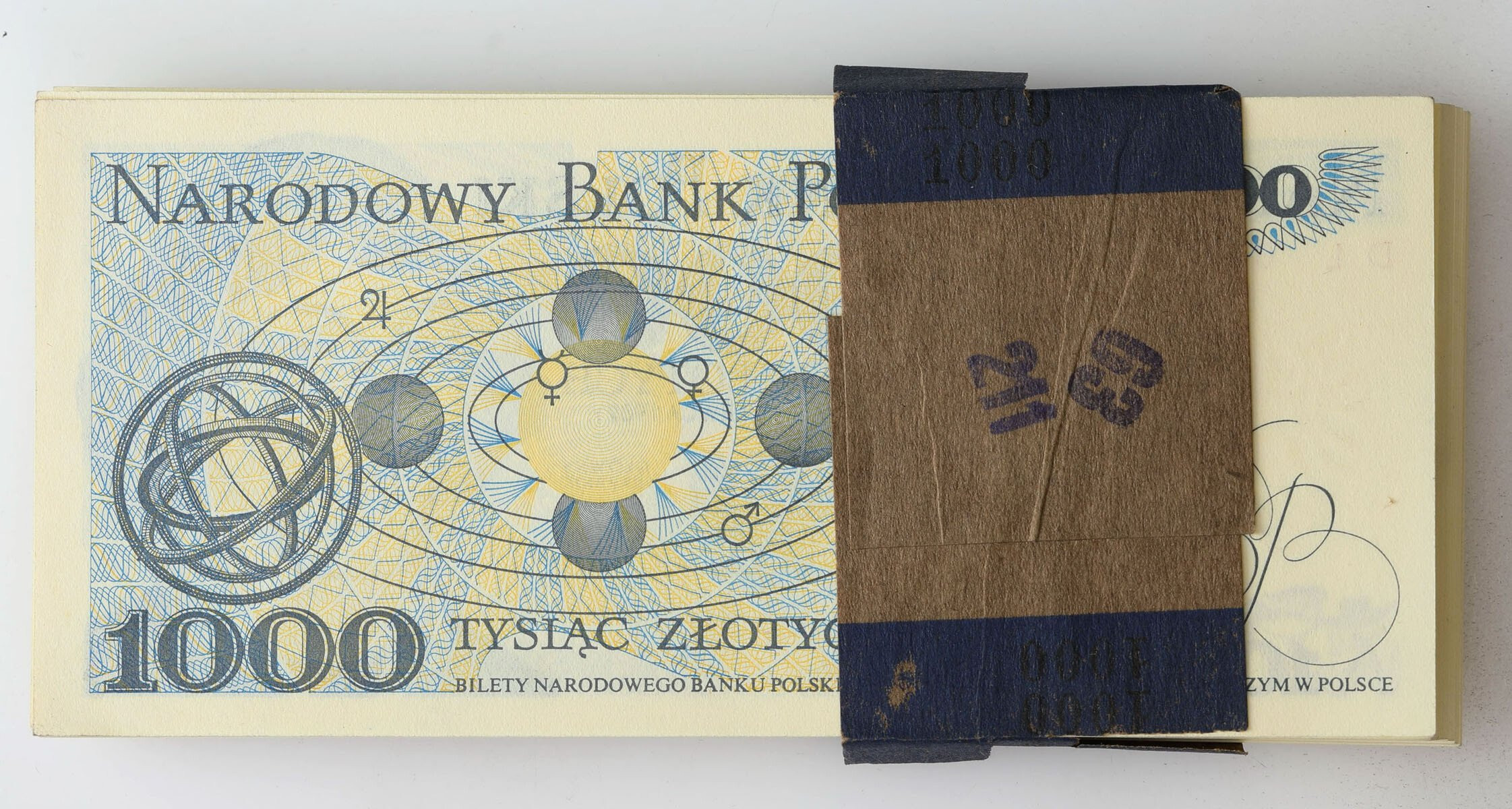 1.000 złotych 1982 seria DL – paczka bankowa