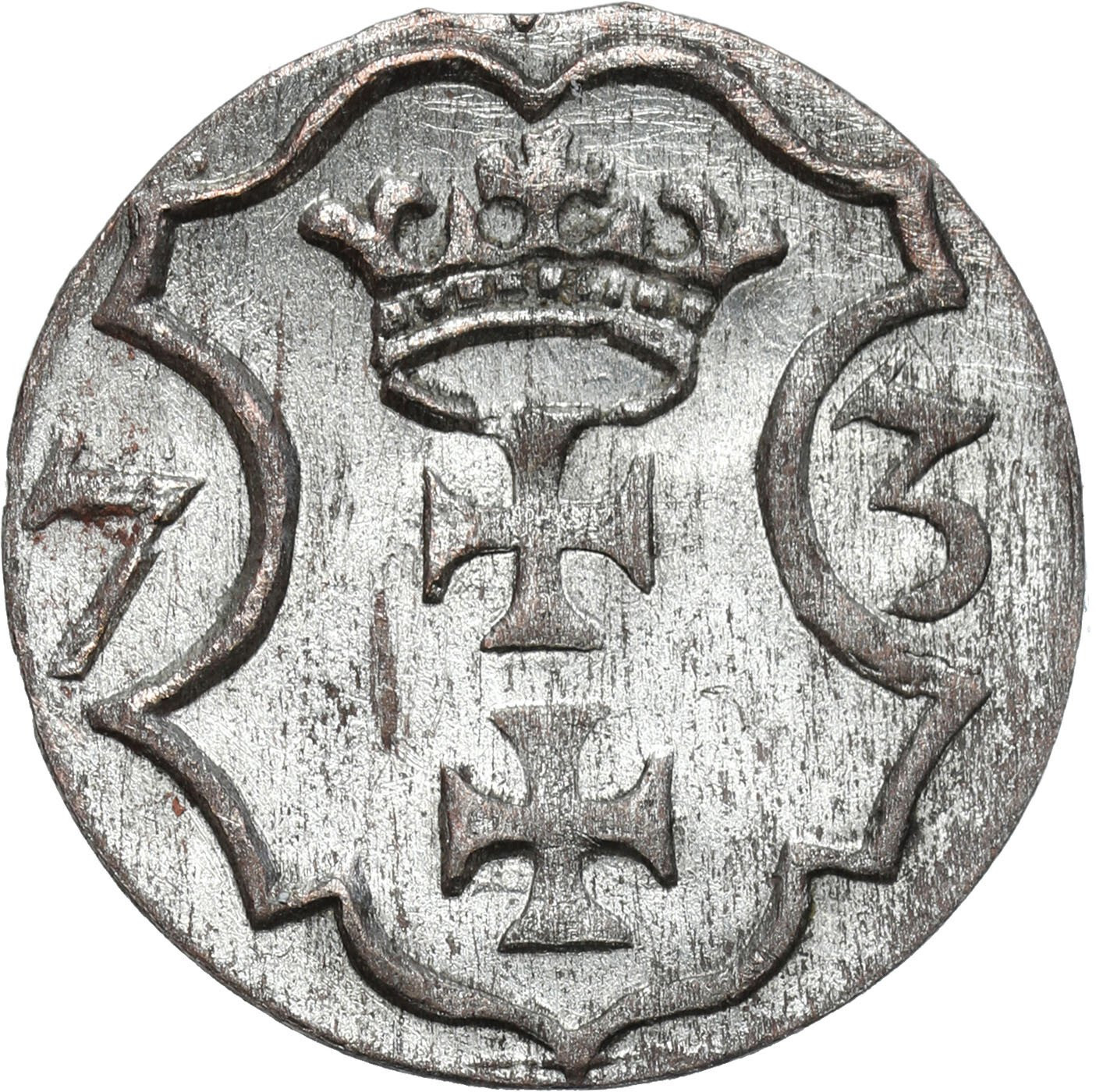 Bezkrólewie. Denar 1573 Gdańsk - RZADKI