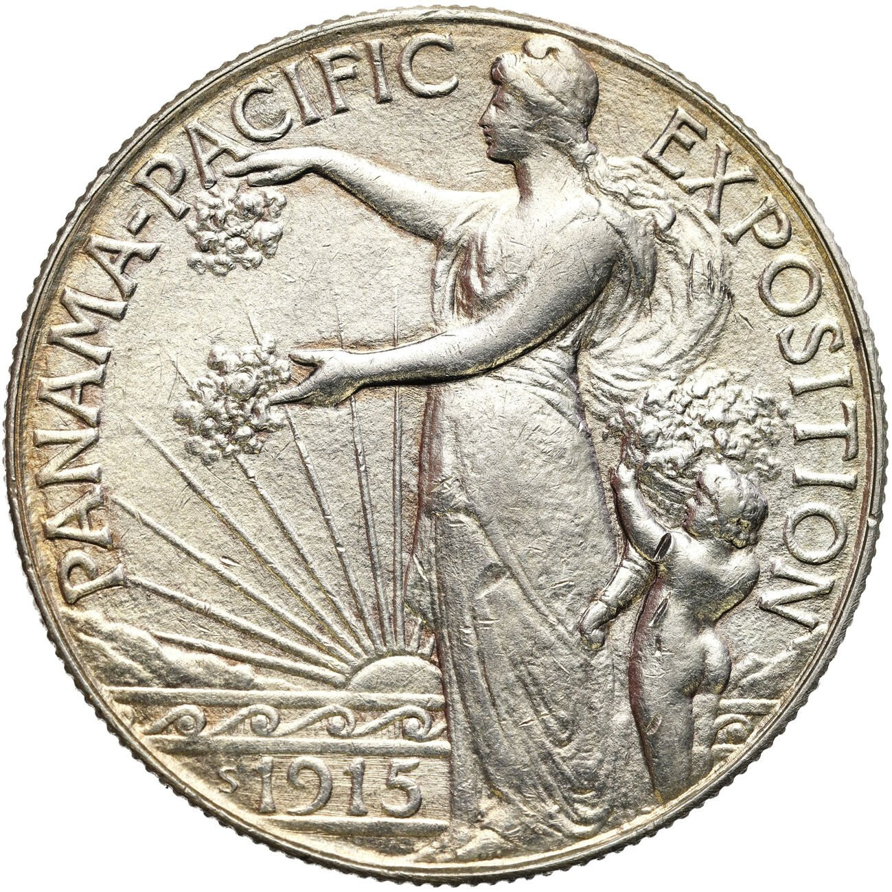 USA 1/2 dolara (50 centów) 1915 S, Panama - Pacific - RZADKIE