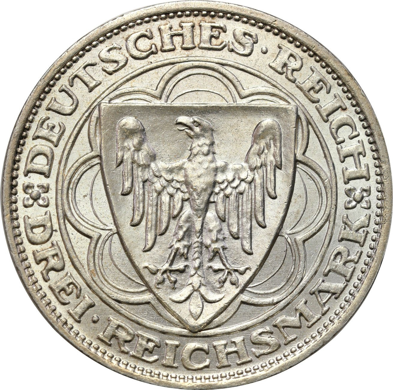 Niemcy, Weimar. 3 marki 1927 A, Berlin – WYŚMIENITE 