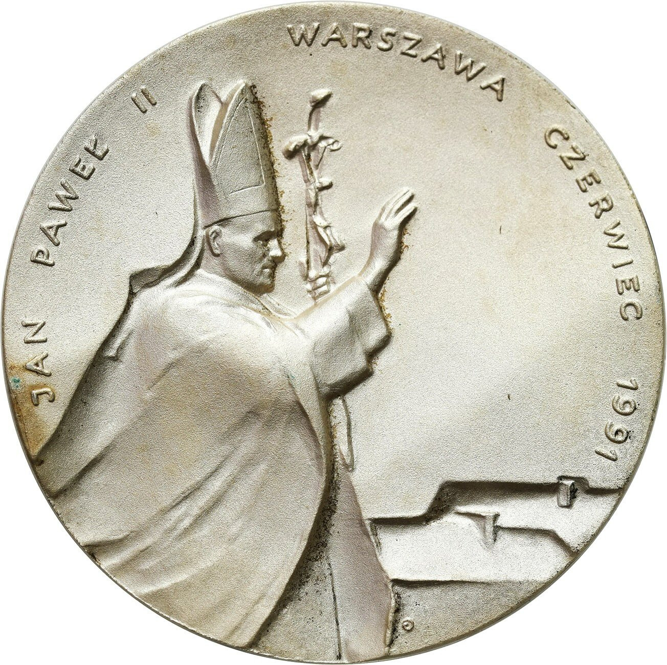 Medal. Jan Paweł II, 200 rocznica uchwalenia Konstytucji 3 maja, srebro