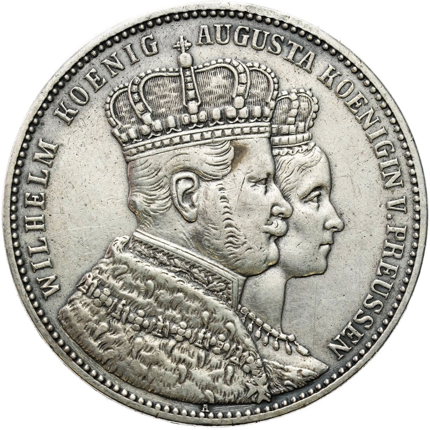 Niemcy, Prusy. Wilhelm I (1861-1888). Talar koronacyjny (Vereinstaler) 1861 A, Berlin