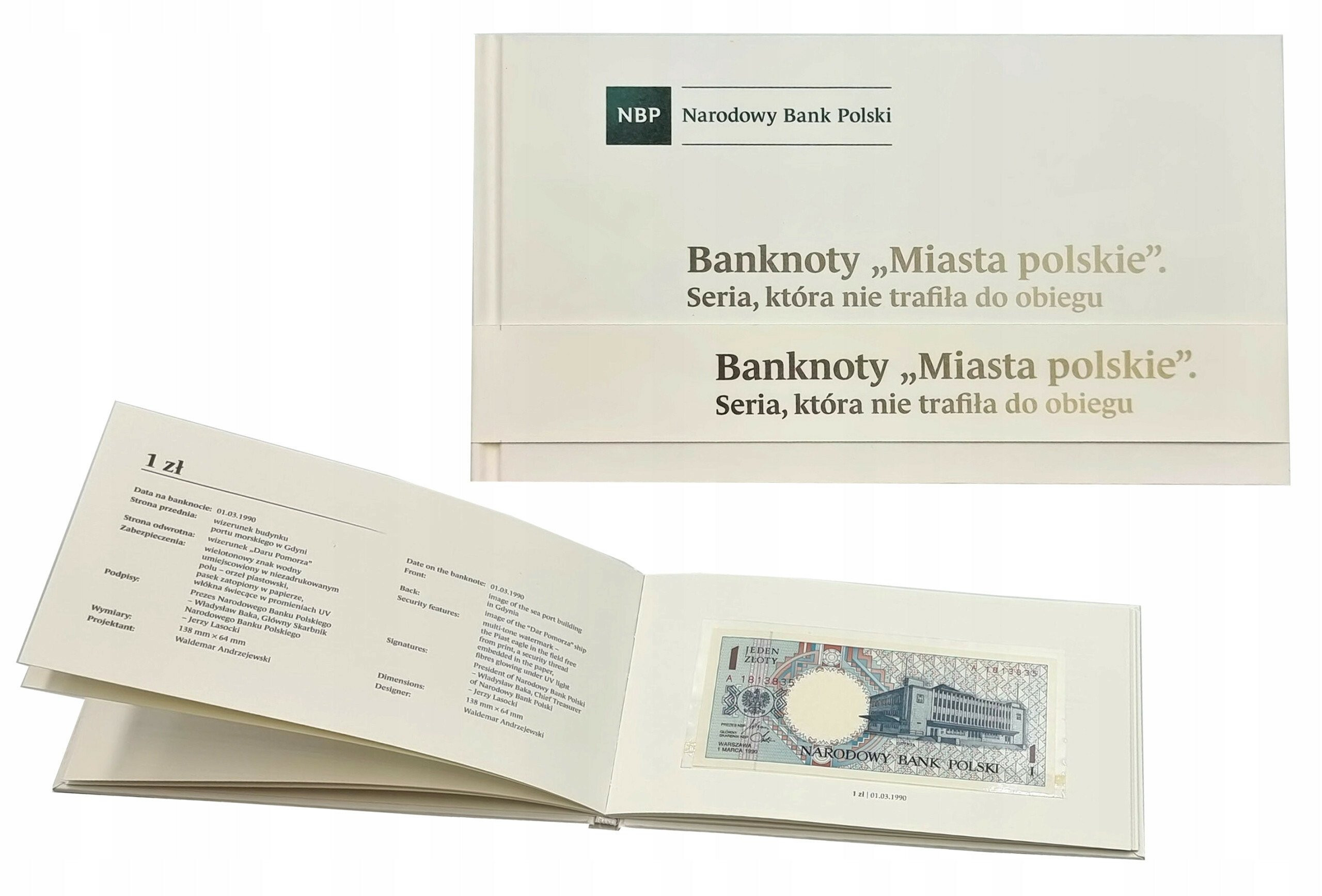 Miasta Polskie 1990 komplet banknotów 1-500 złotych