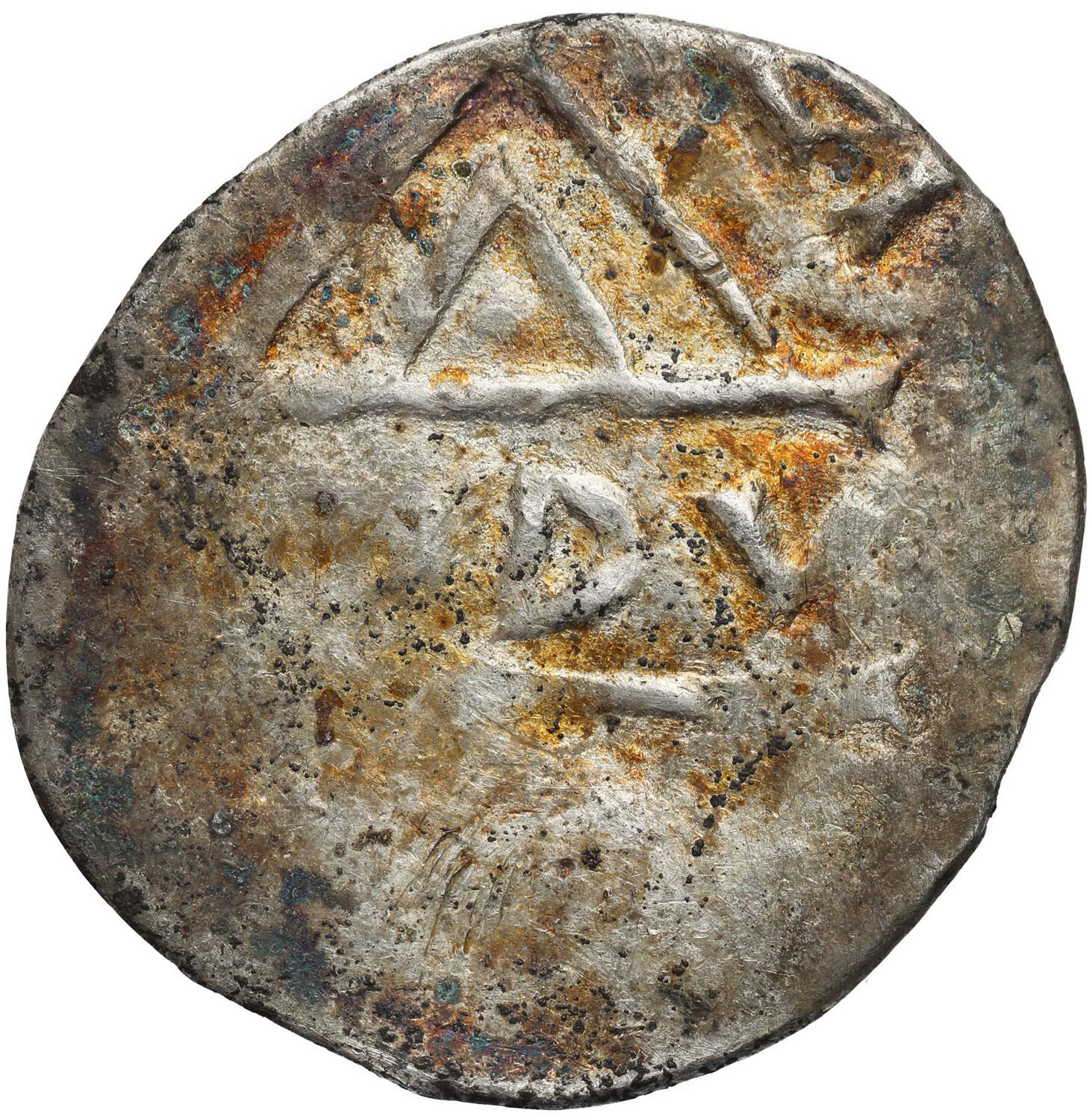 Wielkopolska. Bolesław I Chrobry (992–1025). Naśladownictwo denara ratyzbońskiego - RZADKOŚĆ
