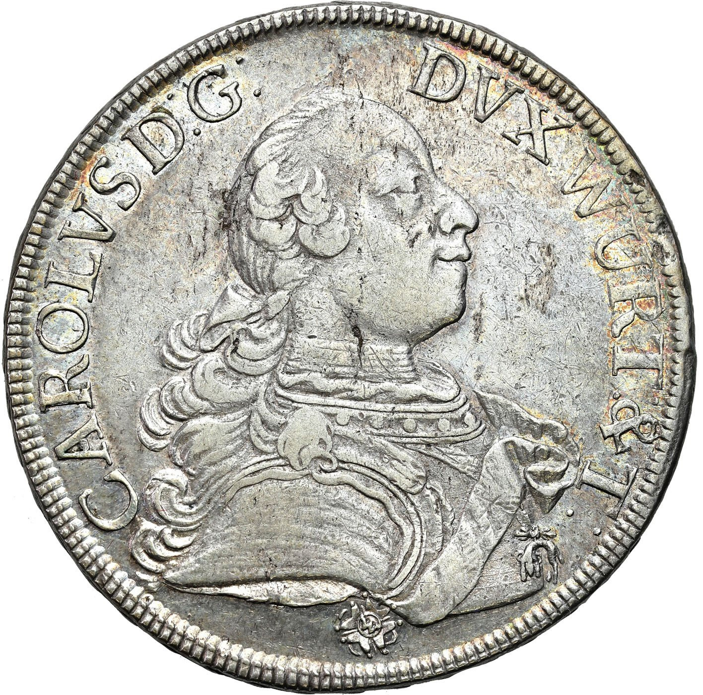 Niemcy, Wirtembergia. Karol Eugeniusz (1744–1793). Talar 1761, Stuttgart