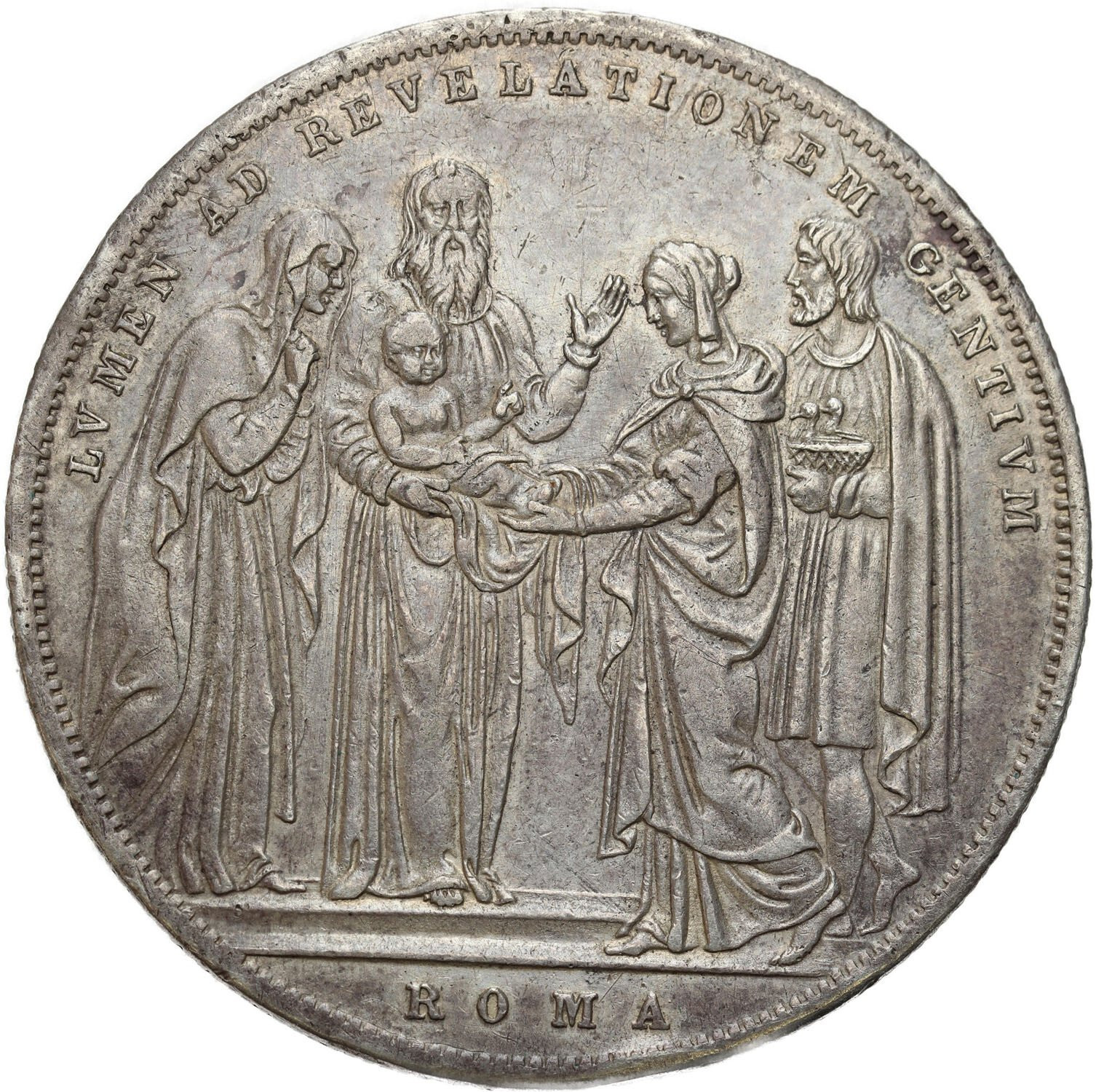 Włochy, Watykan. Gregorio XVI (1831–1846). Scudo, 1833 R, Rzym