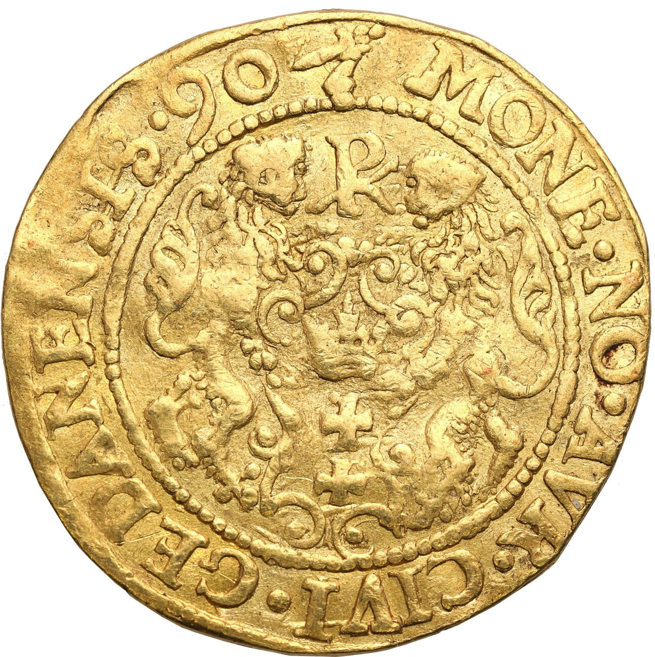 Zygmunt III Waza. Dukat 1590 Gdańsk - RZADKOŚĆ R5