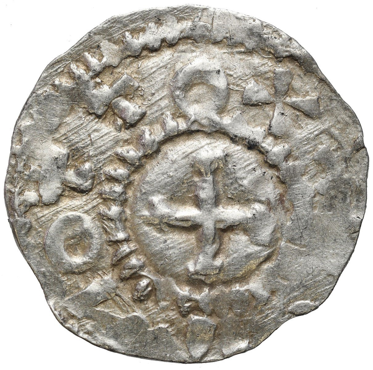 Niemcy, Szwabia – Strasburg. Otto III (983–1002). Denar 983-1002 
