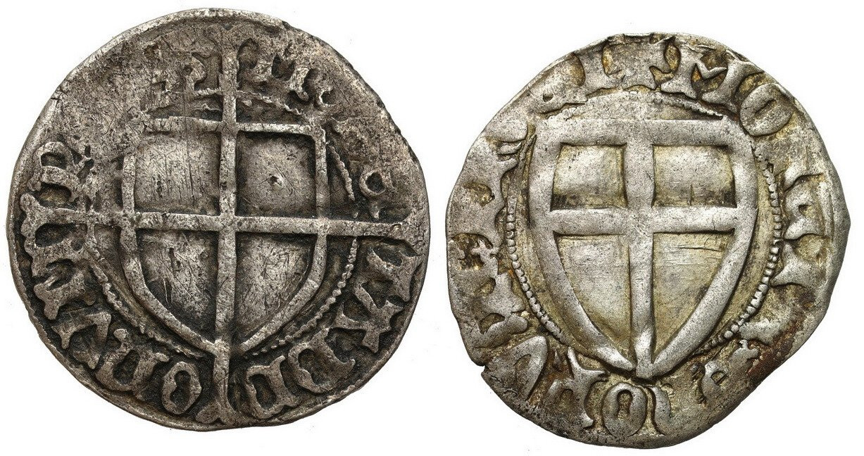 Zakon Krzyżacki. Winrych von Kniprode (1351-1382). Szeląg i Fryderyk Saski (1498-1510). Grosz
