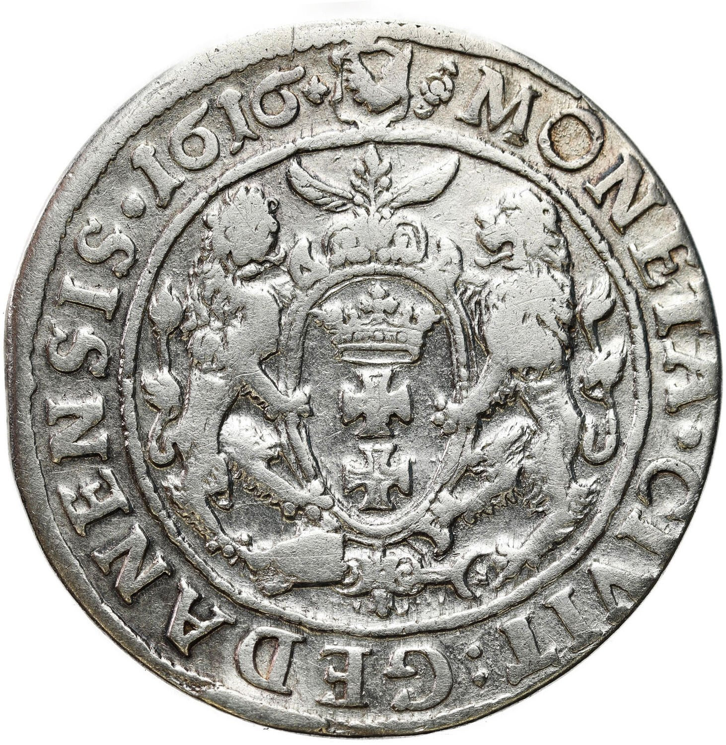 Zygmunt III Waza. Ort (18 groszy) 1616, Gdańsk
