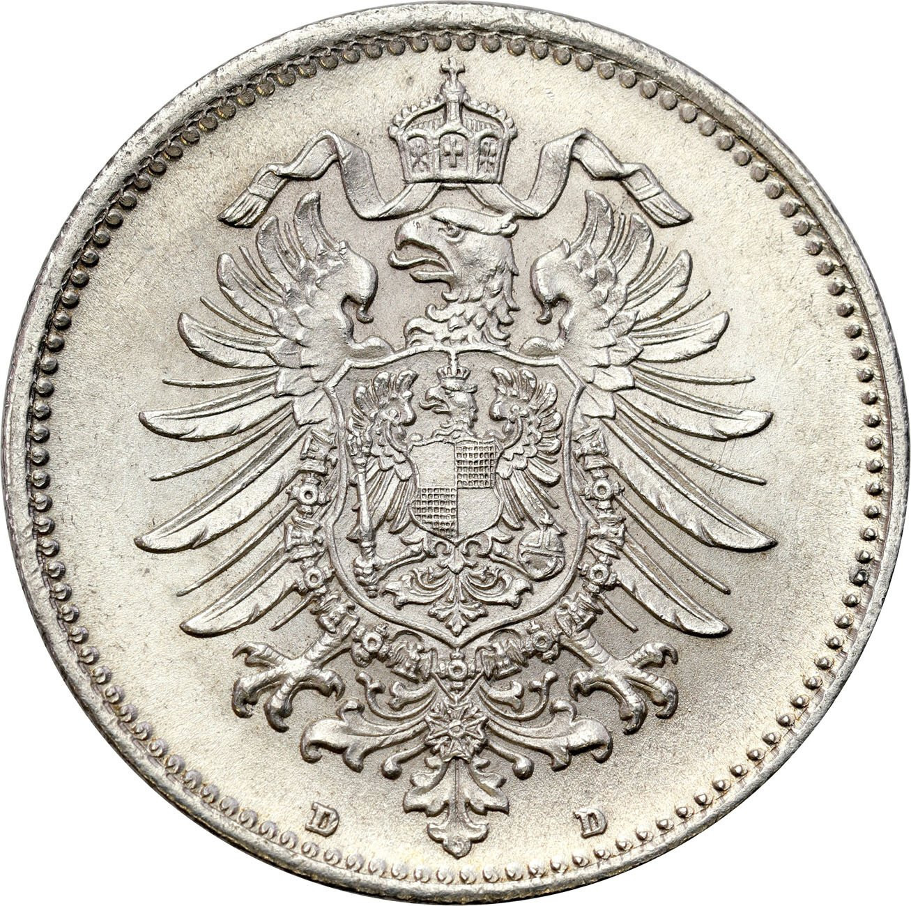 Niemcy - Cesarstwo Niemieckie. 1 marka 1875, D Monachium – PIĘKNE