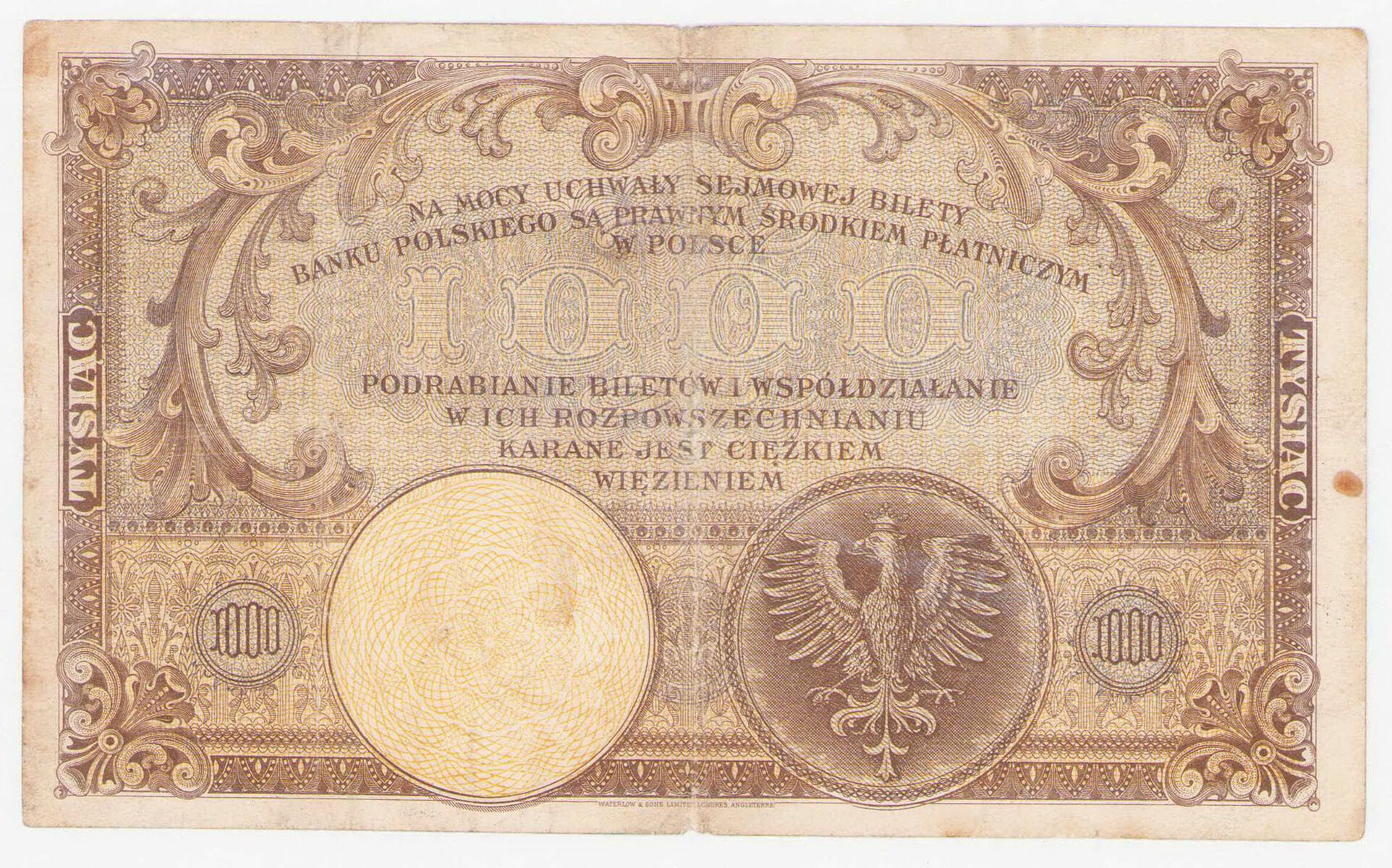 1.000 złotych 1919 seria A – RZADKOŚĆ R5