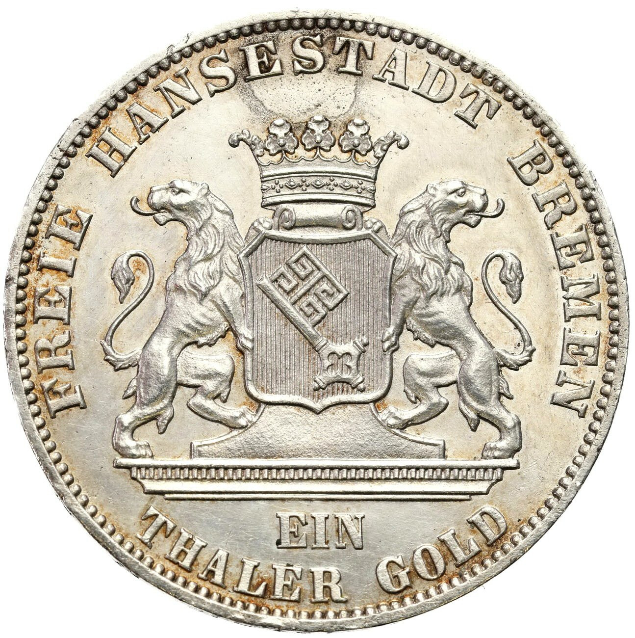 Niemcy, Brema. Talar 1865 B, Hanower – PROOF LIKE 