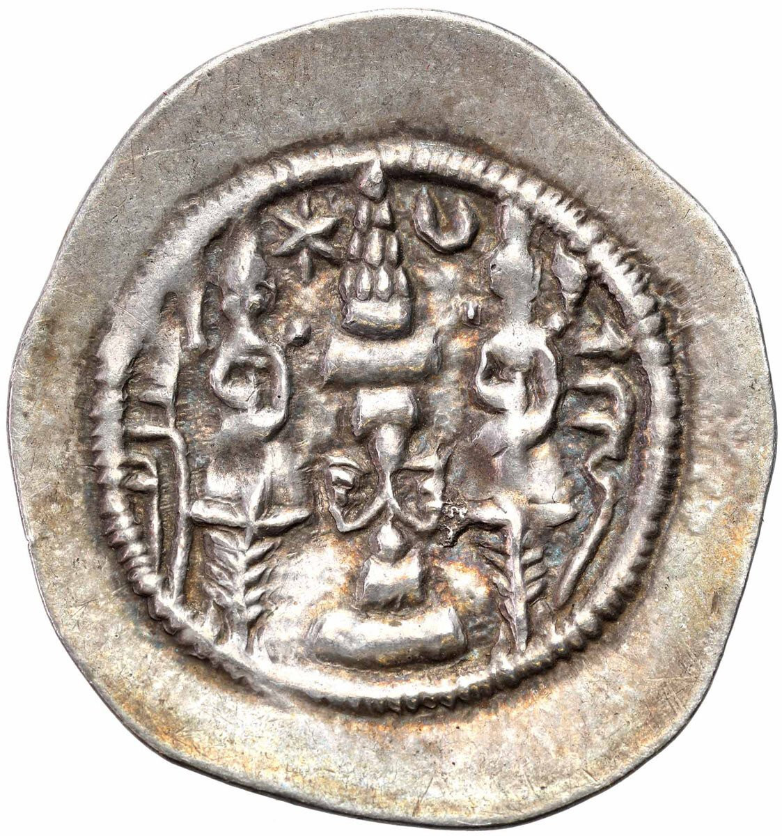 Islam. Sasanidzi. Hormazd IV (579-590). Drachma rok 7 = 585, Wyh