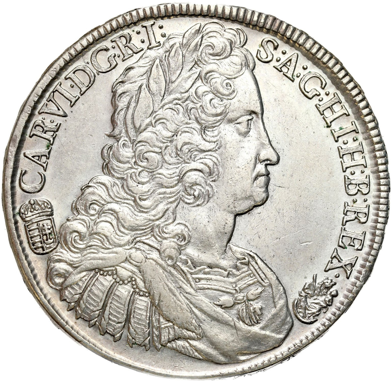 Węgry. Karol VI (1711-1740). Talar 1739 KB Kremnica - ŁADNY