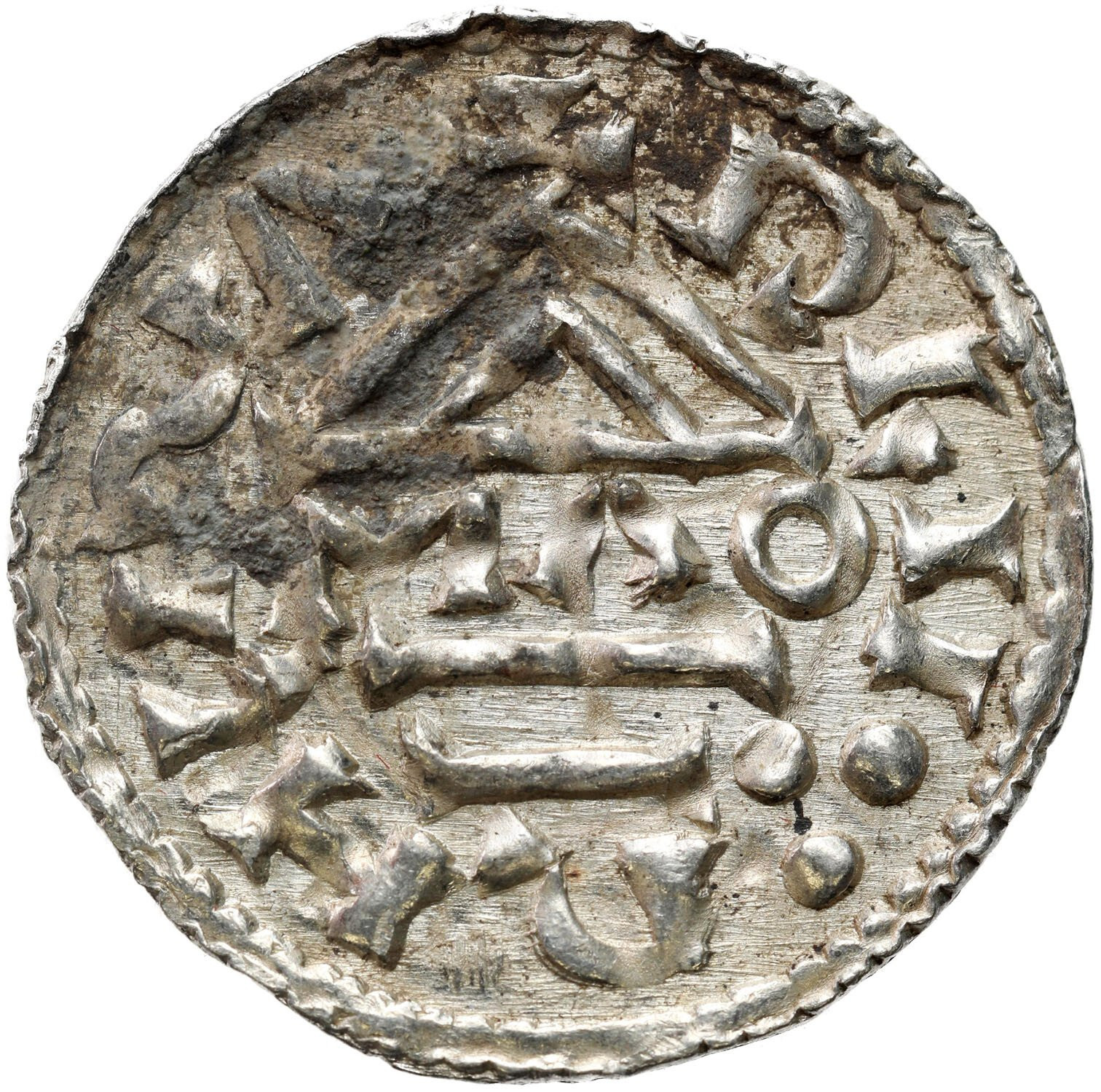 Niemcy, Bawaria, Ratyzbona. Henryk II Kłótnik drugie panowanie 985–995. Denar