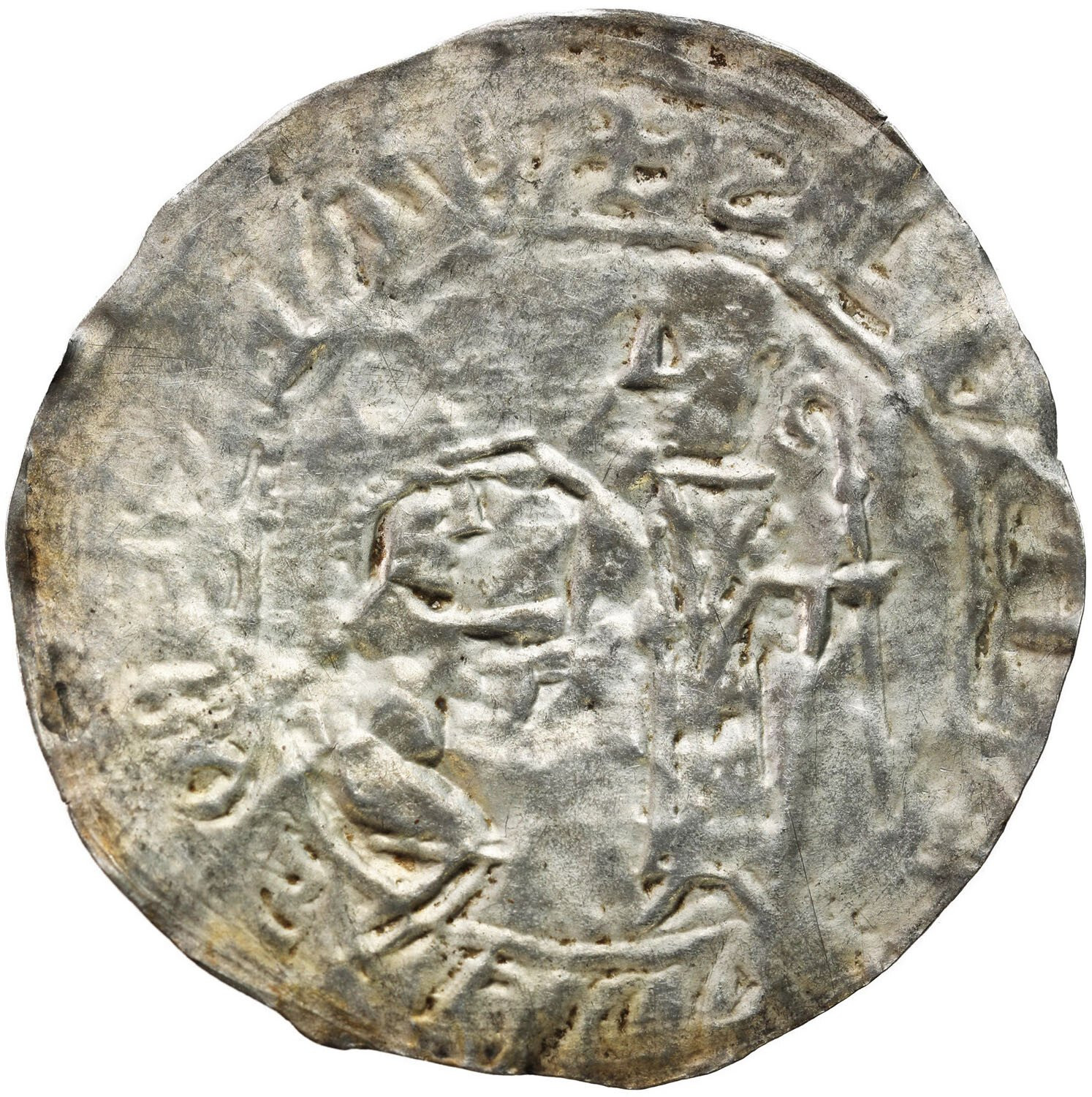 Bolesław III Krzywousty (1102-1138). Brakteat absolucyjny, po 1113 r. Kraków lub Gniezno