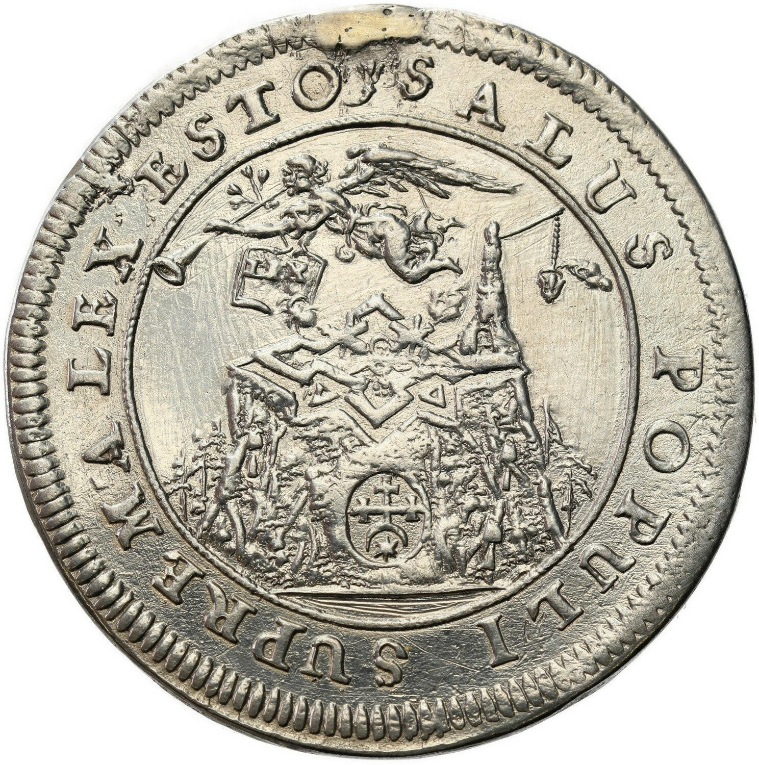 Michał Korybut Wiśniowiecki. Medal (żeton) koronacyjny 1669, srebro - RZADKI