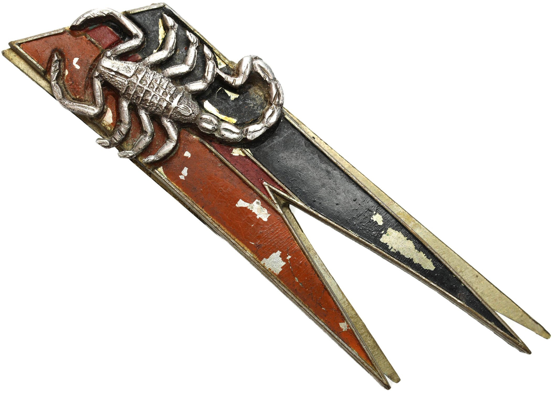 Proporczyk. PSZnZ. 4 pułk Pancerny Skorpion wyk. S.A. Picchiani e Barlacchi - Firenze