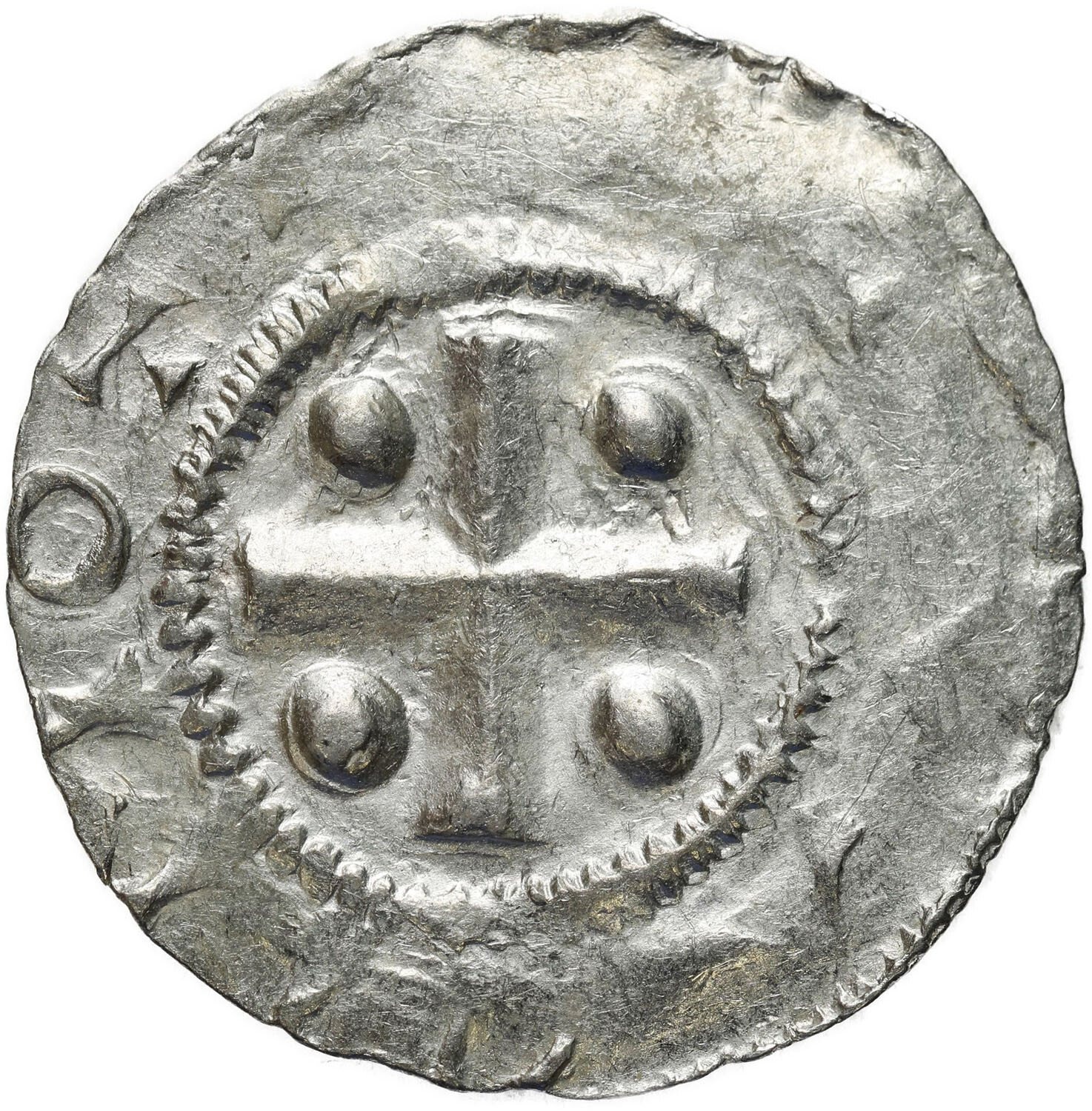 Niemcy, Frankonia – Moguncja. Otto III (983–1002). Denar - ŁADNY