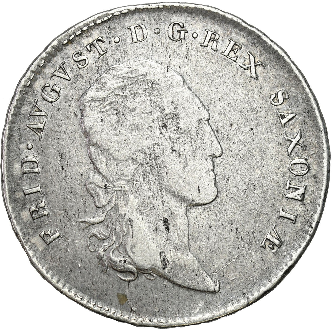 Niemcy, Saksonia.  Friedrich August I (1806-1827). 1/3 Talara 1809