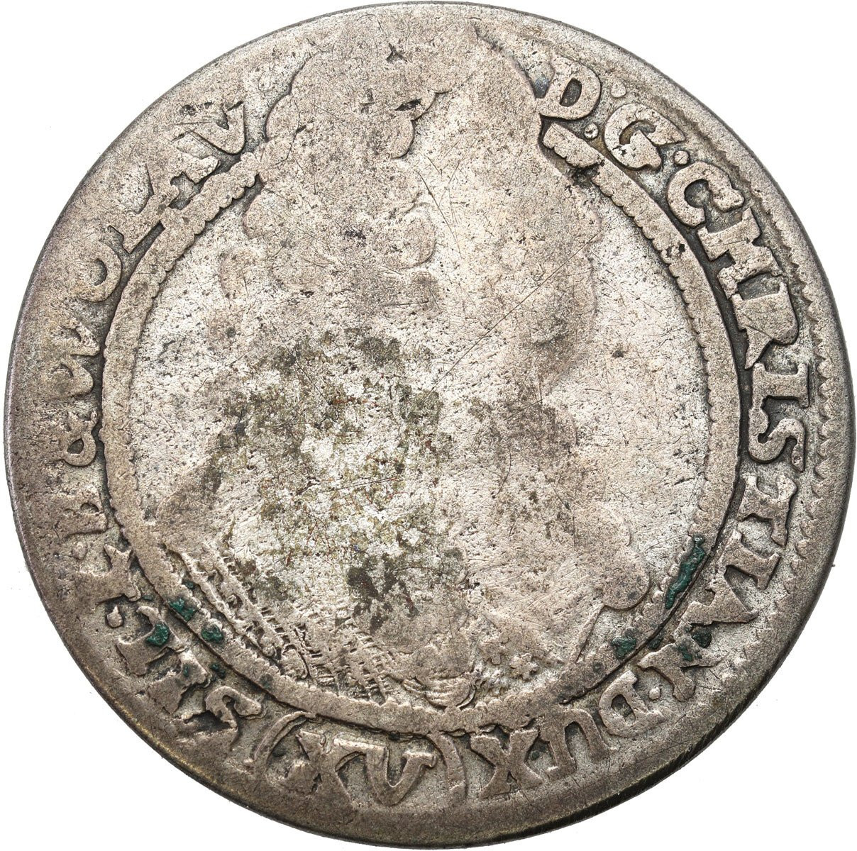 Śląsk, Krystian Wołowski (1639-1673). 15 krajcarów 1664, Brzeg