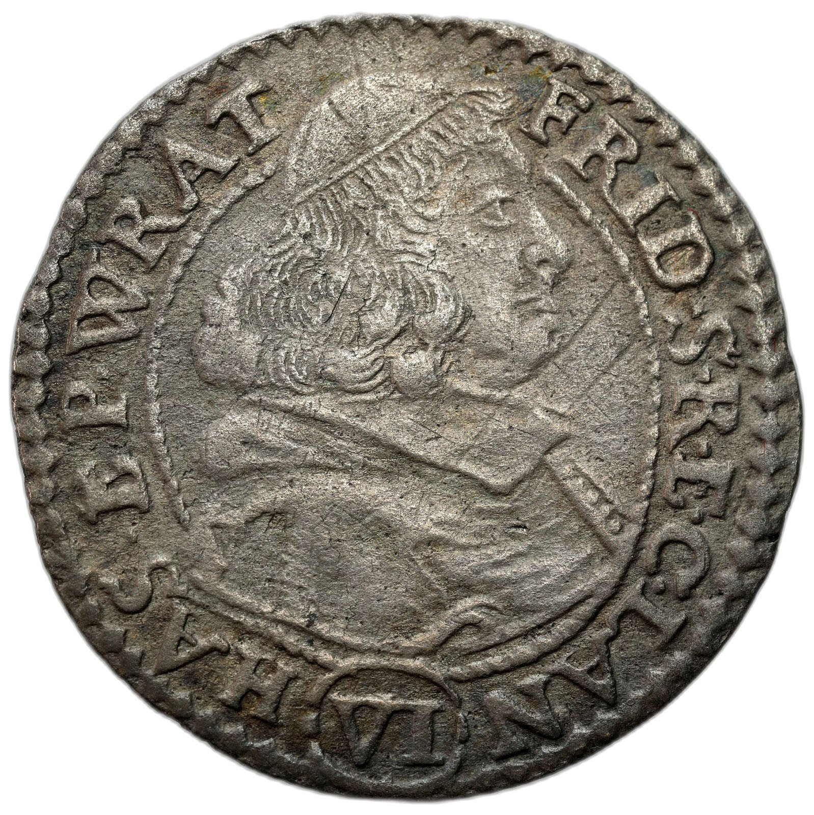 Śląsk, Księstwo Nyskie biskupów wrocławskich. Fryderyk Heski (1671-1682). 6 krajcarów 1680, Nysa