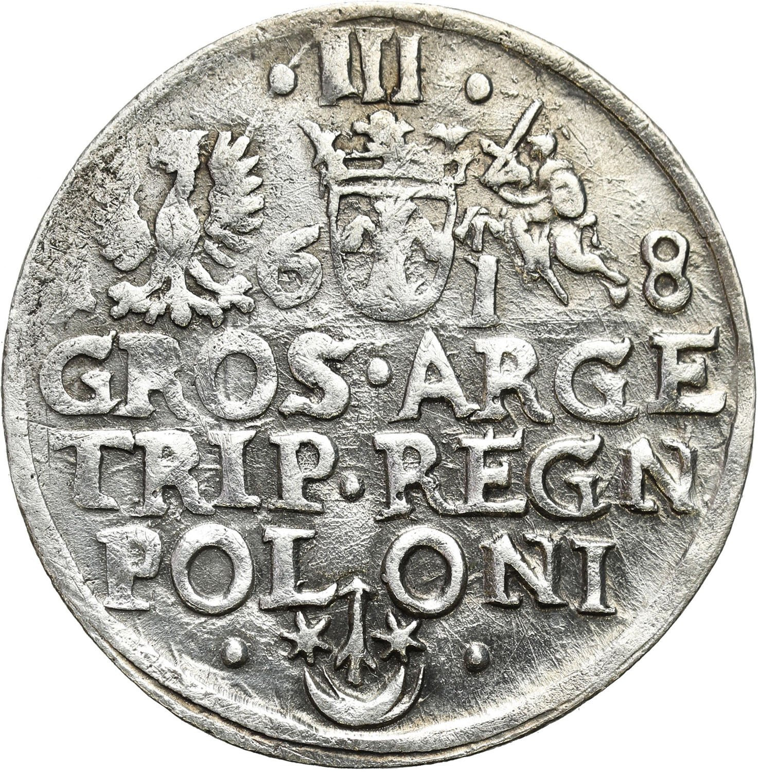 Zygmunt III Waza, Trojak (3 grosze) 1618, Kraków