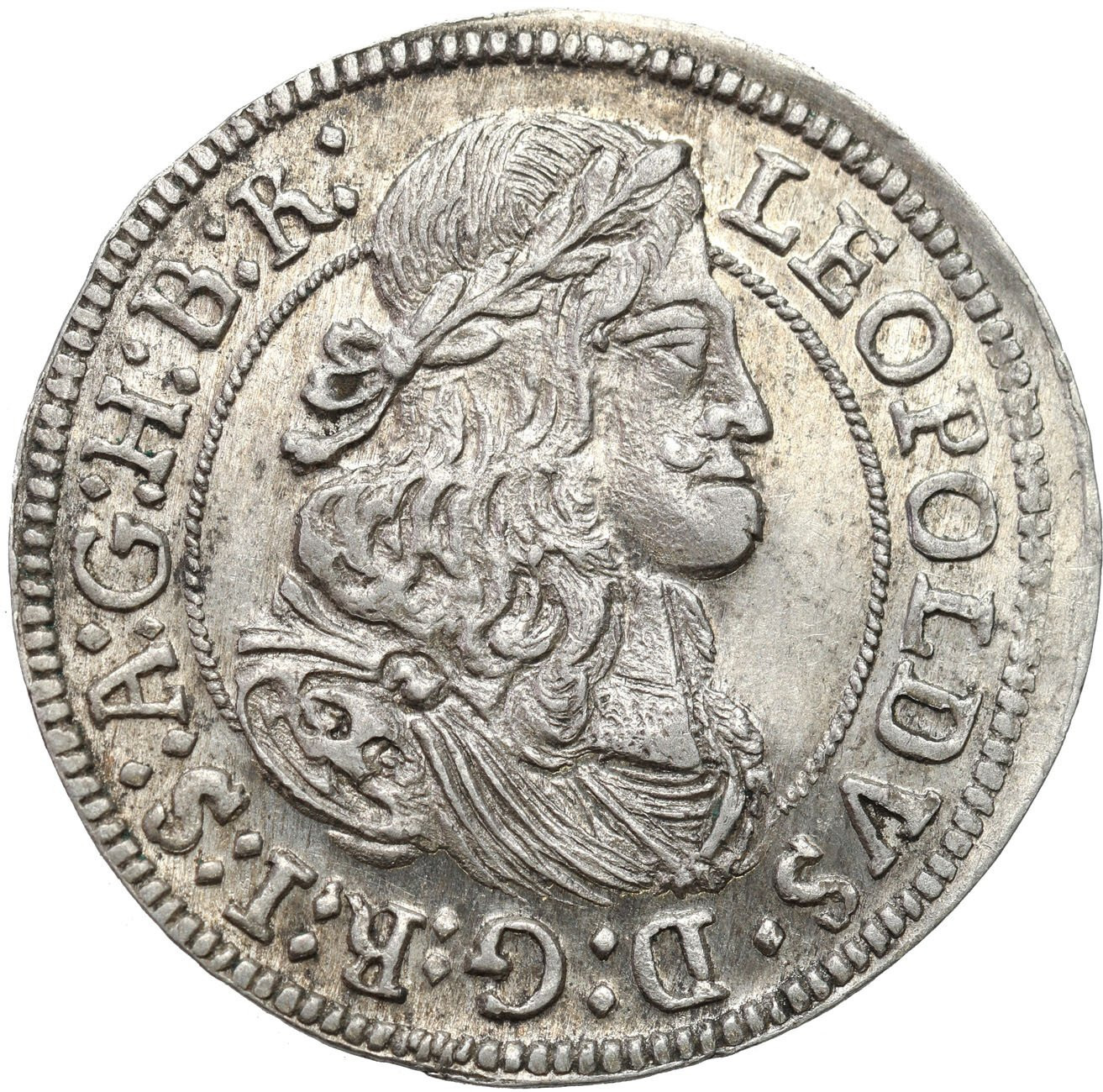 Austria, Leopold I (1657-1705), 3 krajcary 1670, Hall – PIĘKNE