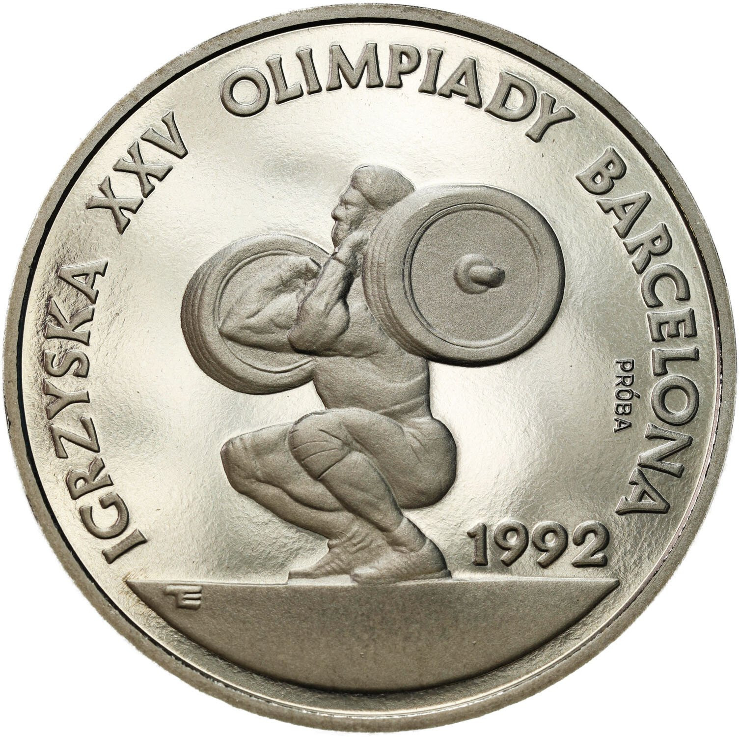  PRÓBA Nikiel 200.000 złotych 1991 Igrzyska XXV Olimpiady - Barcelona - ciężary - PIĘKNE