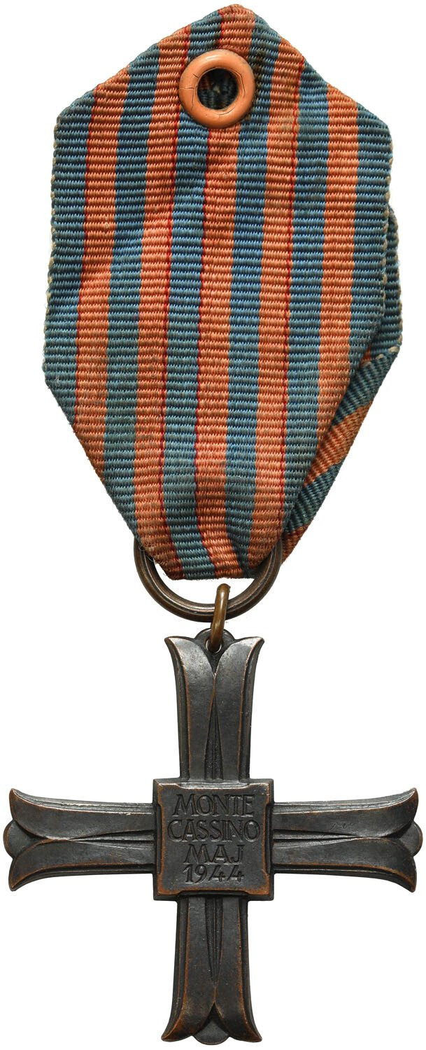 Krzyż Monte Cassino z numerem 42542 - RZADKI