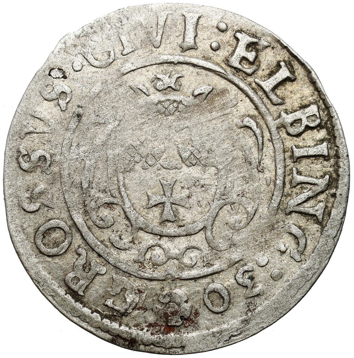 Gustaw II Adolf (1617–1632). Grosz 1630, Elbląg