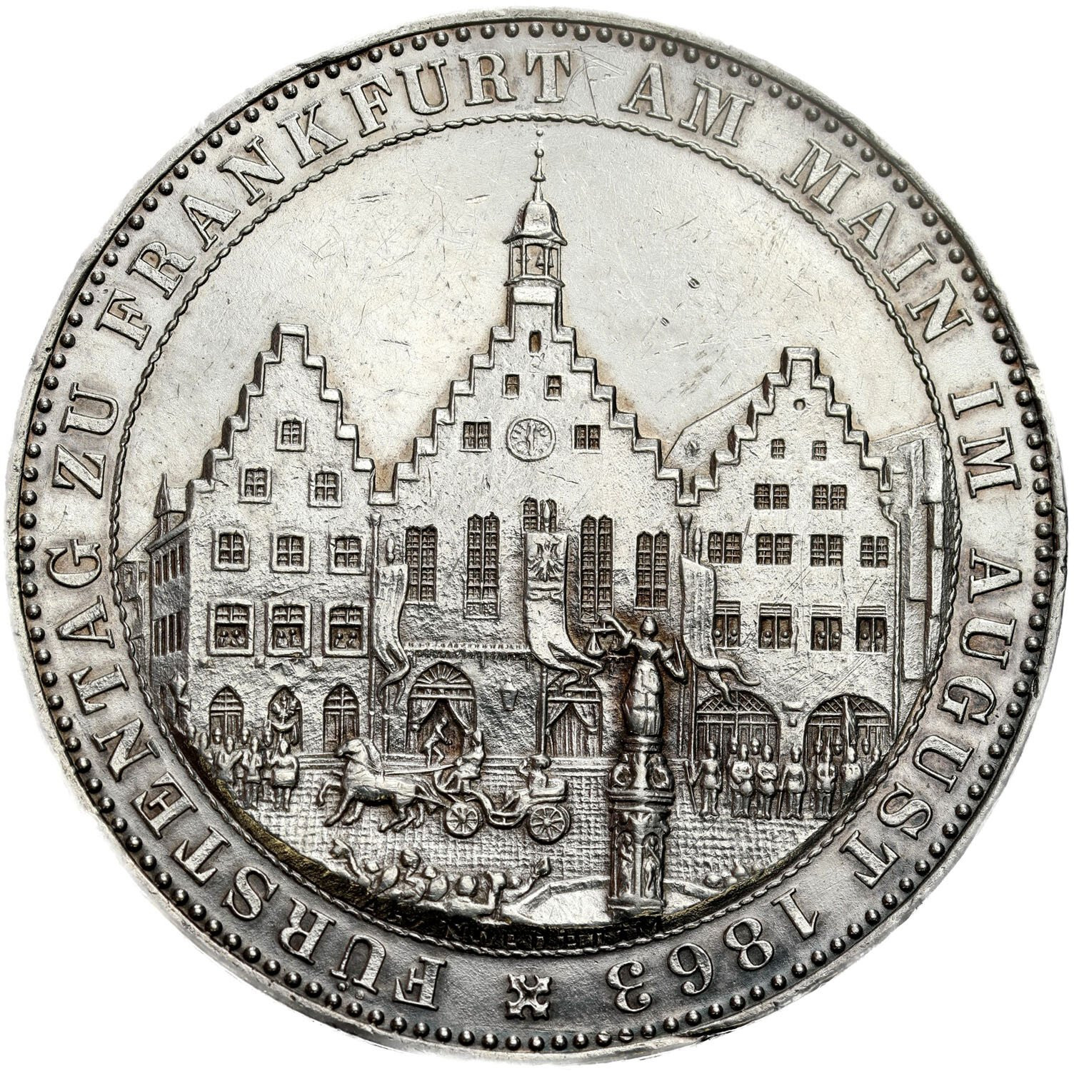 Niemcy. Talar 1863, Frankfurt - RZADSZE